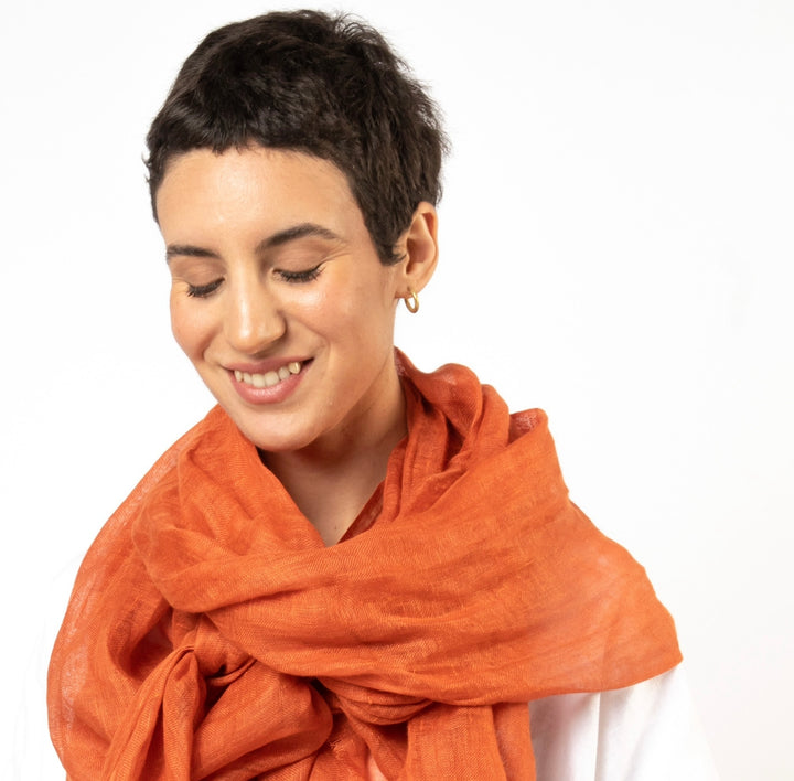 Linen Gauze Scarves are a WARDROBE HERO