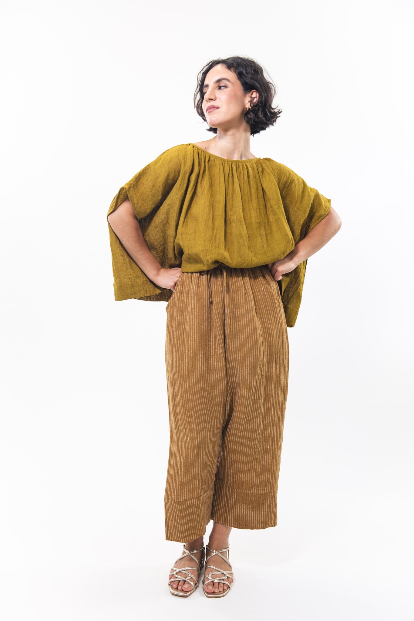 Ginza Pant | Ochre Stripe