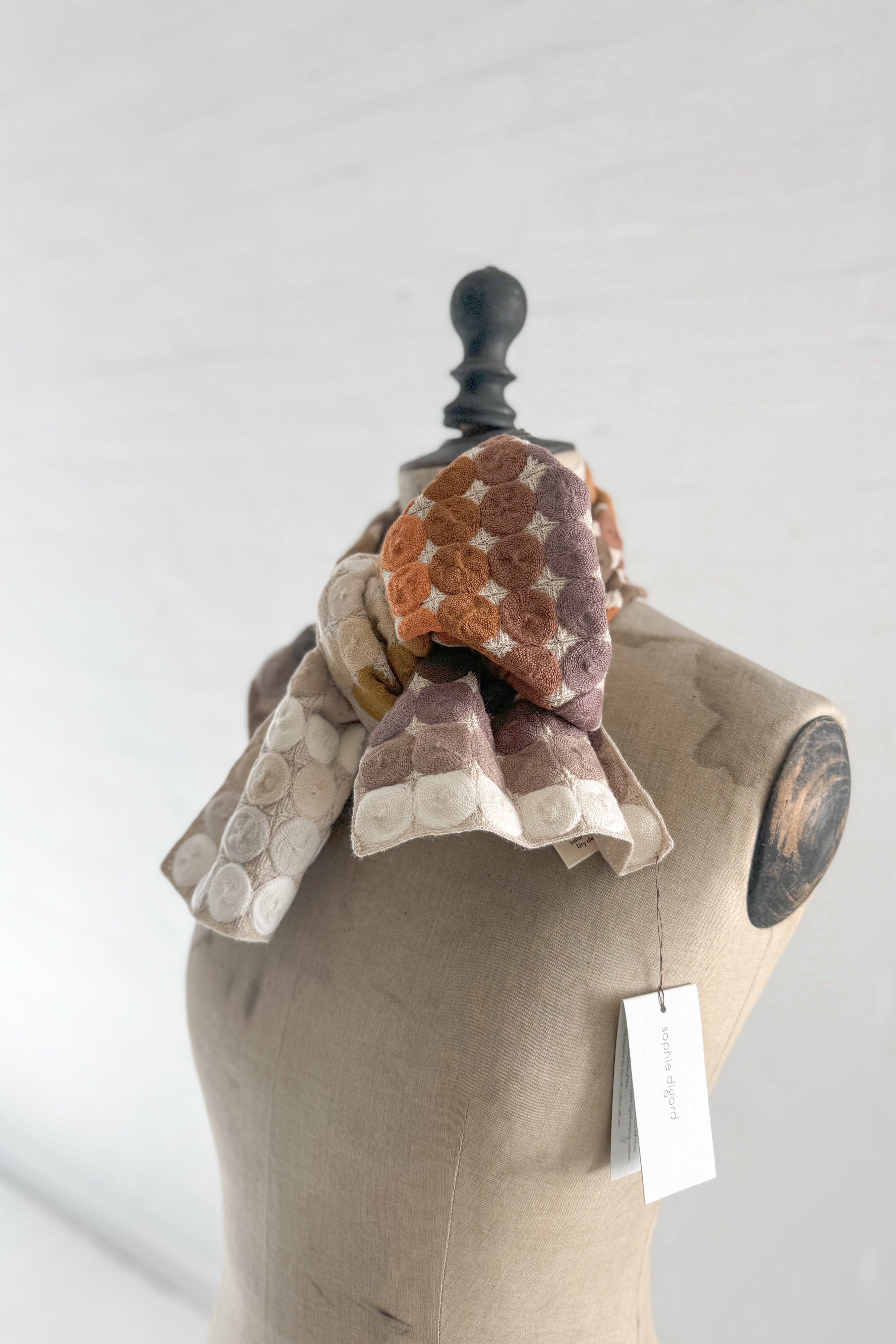 Sophie Digard | Wool Applique Scarf | Sarina