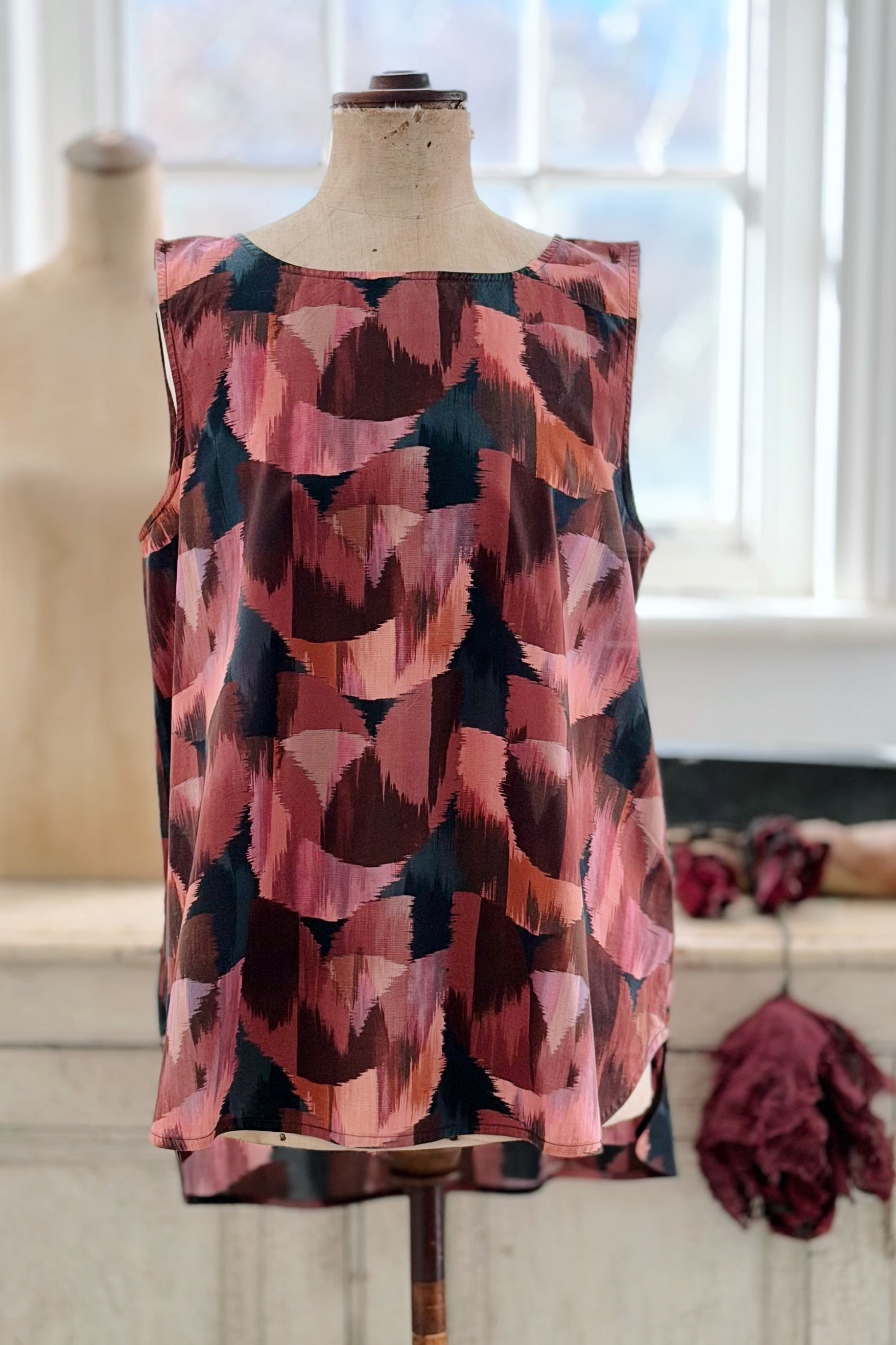 GW | Winnie Top | Liberty Ikat Tulip | M