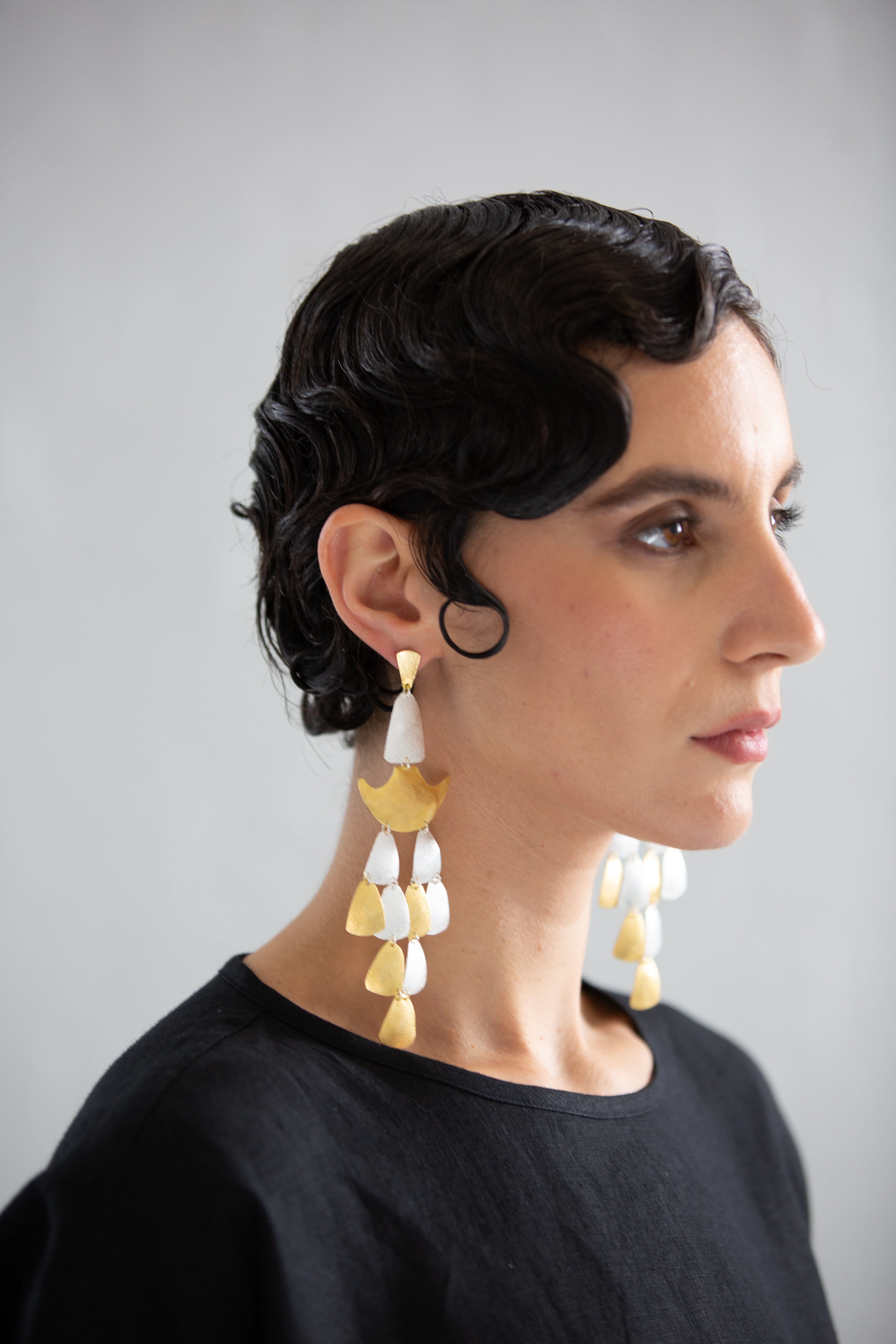 EWA Tribal | Luxe Es' Ala Earrings | Gold