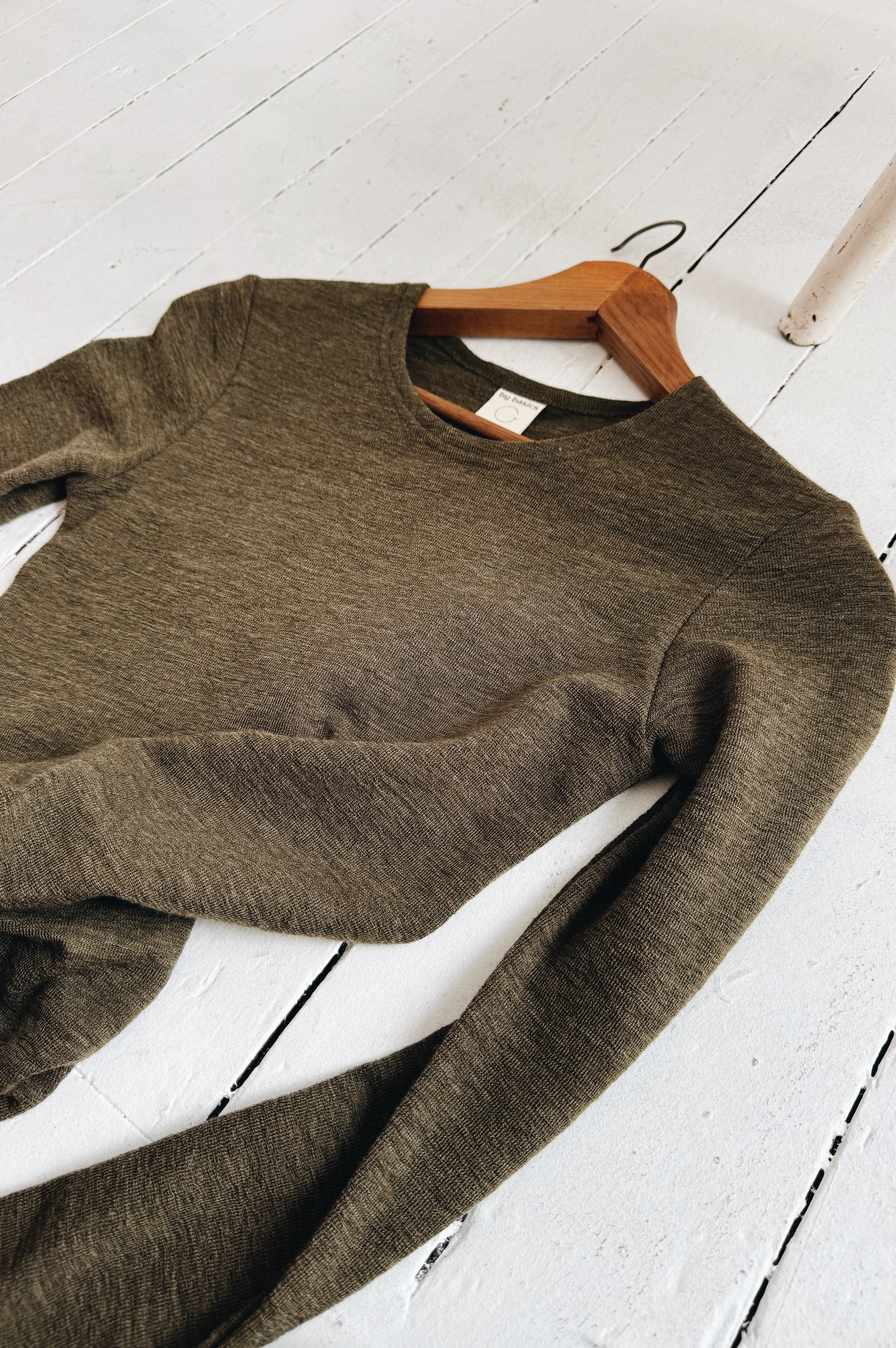 Merino Crew Neck | Capers Melange