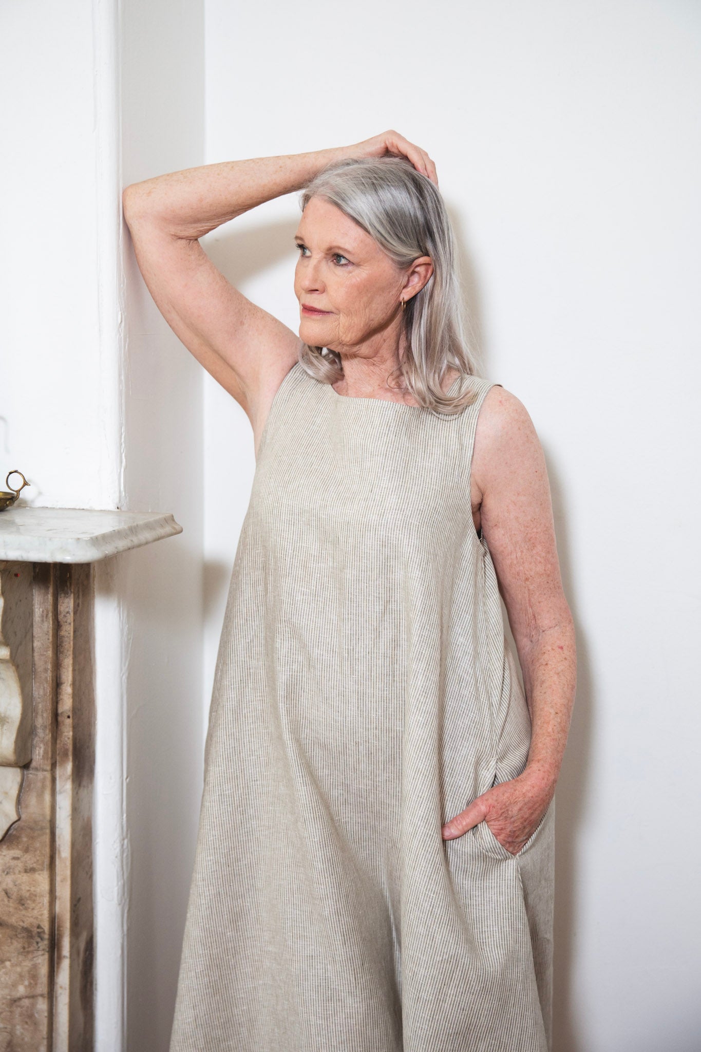 Eliza Dress | Acorn Stripe