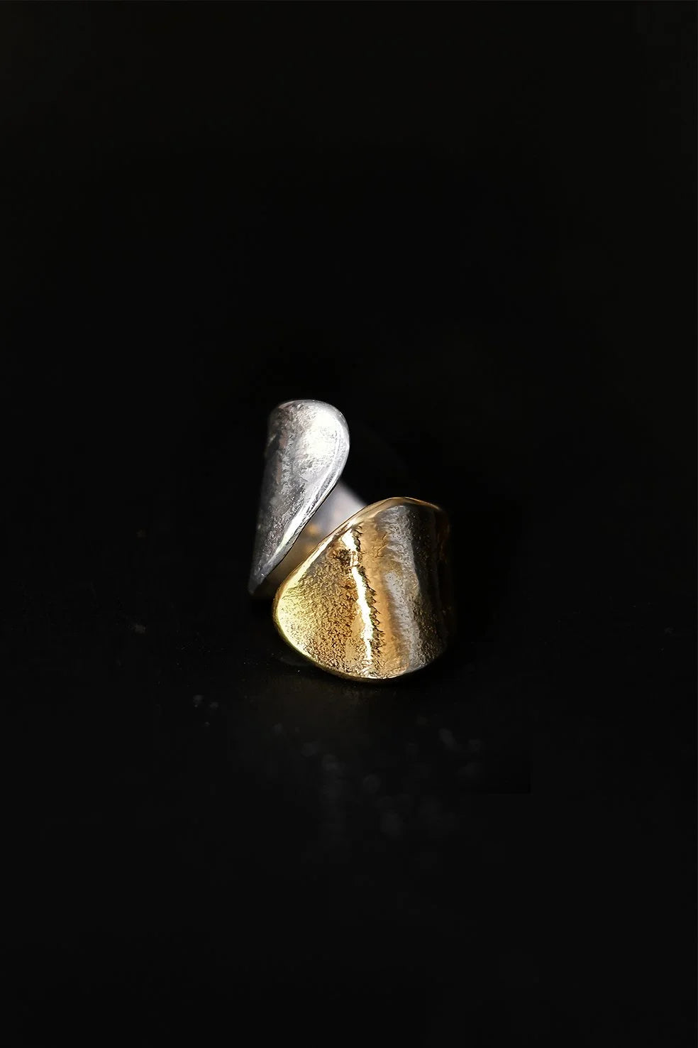 EWA Tribal | Curve Ring | Silver & Gold