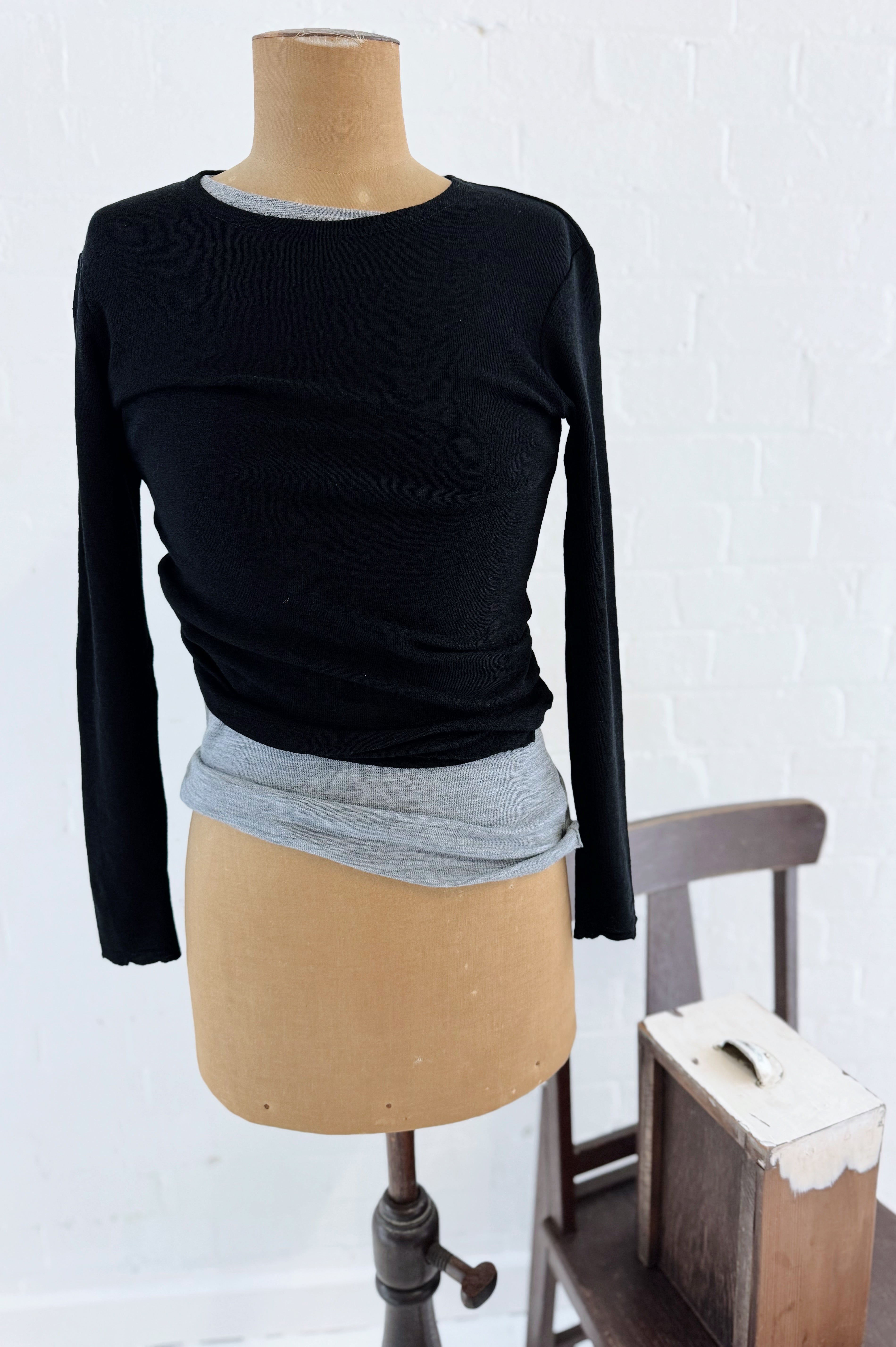 Merino Crew Neck | Black