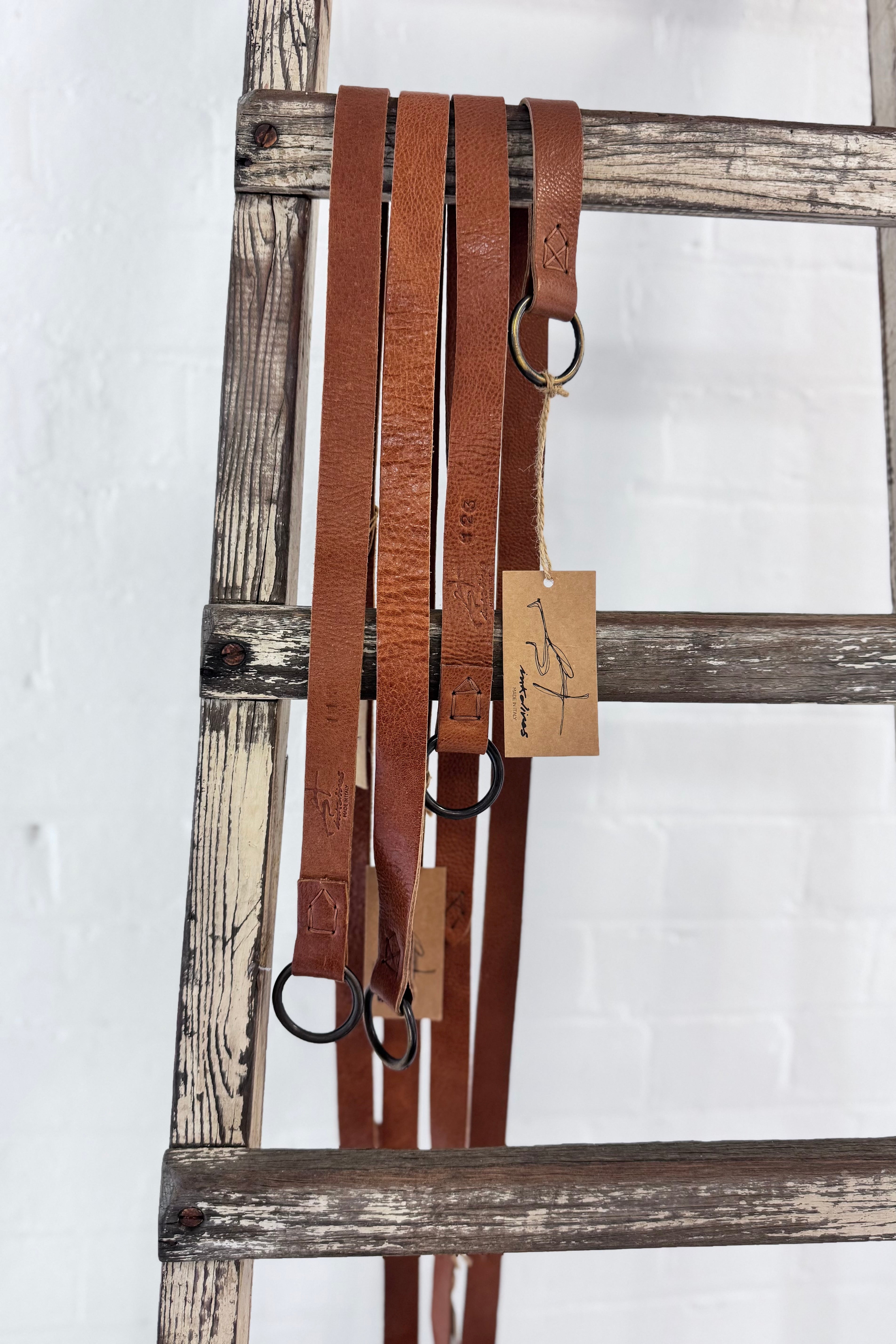 Ink Olives | Salice Belt | Tan