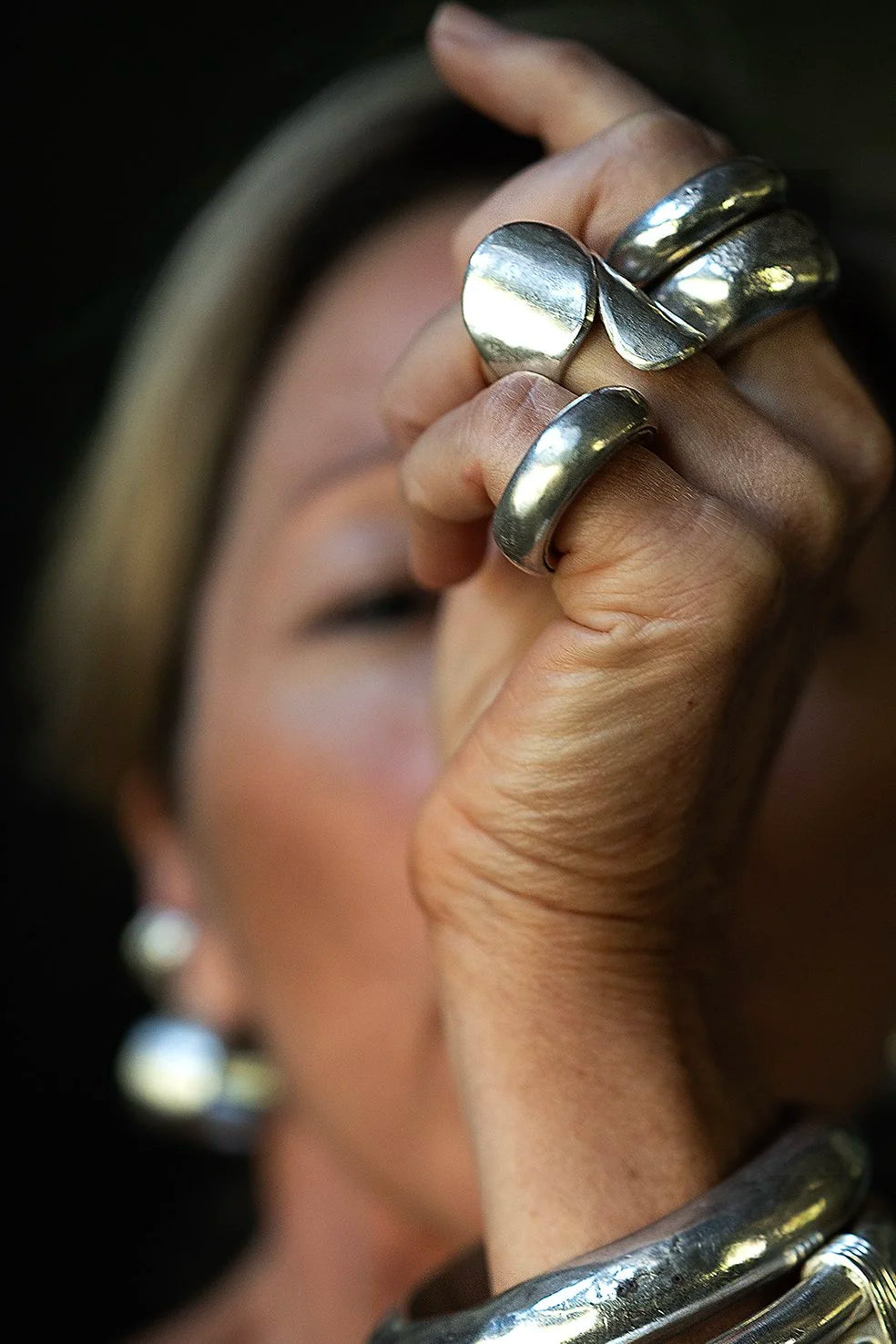 EWA Tribal | Curve Ring | Silver