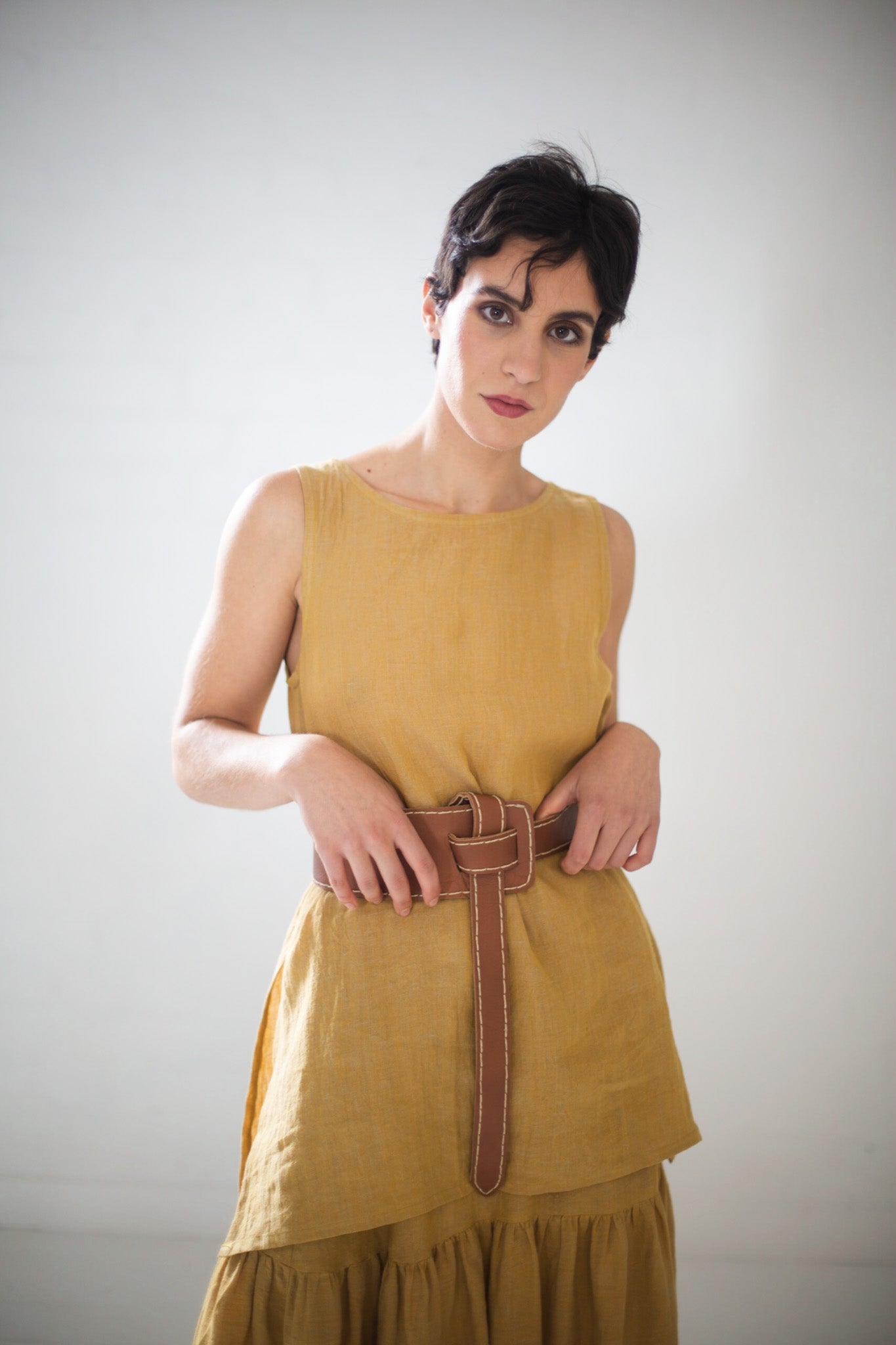 EWA Leather | Tan Wrap Belt