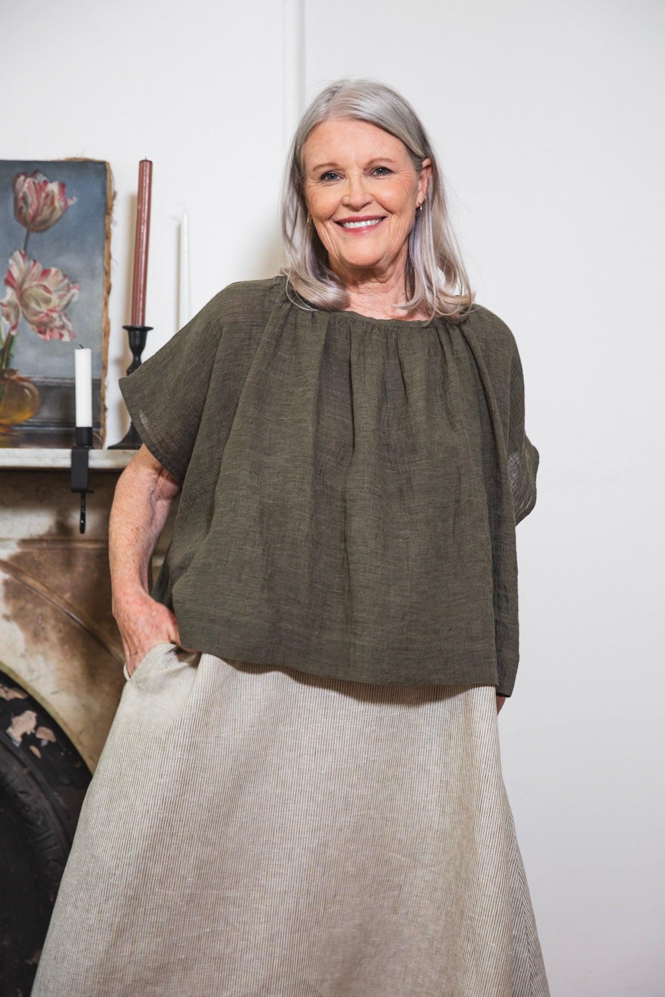 Poppy Top | Burnt Sage