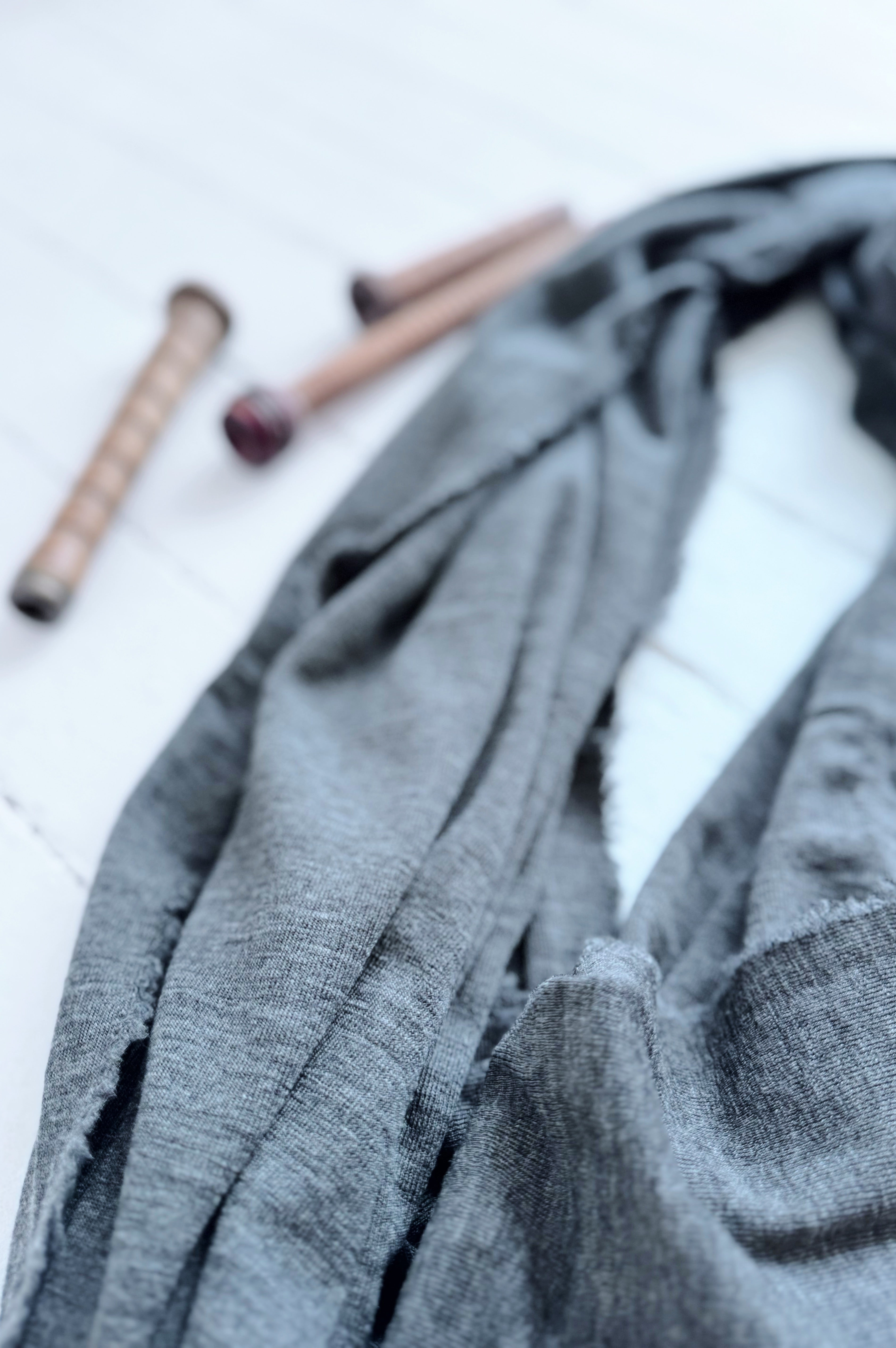 Merino Scarf | Steel Grey