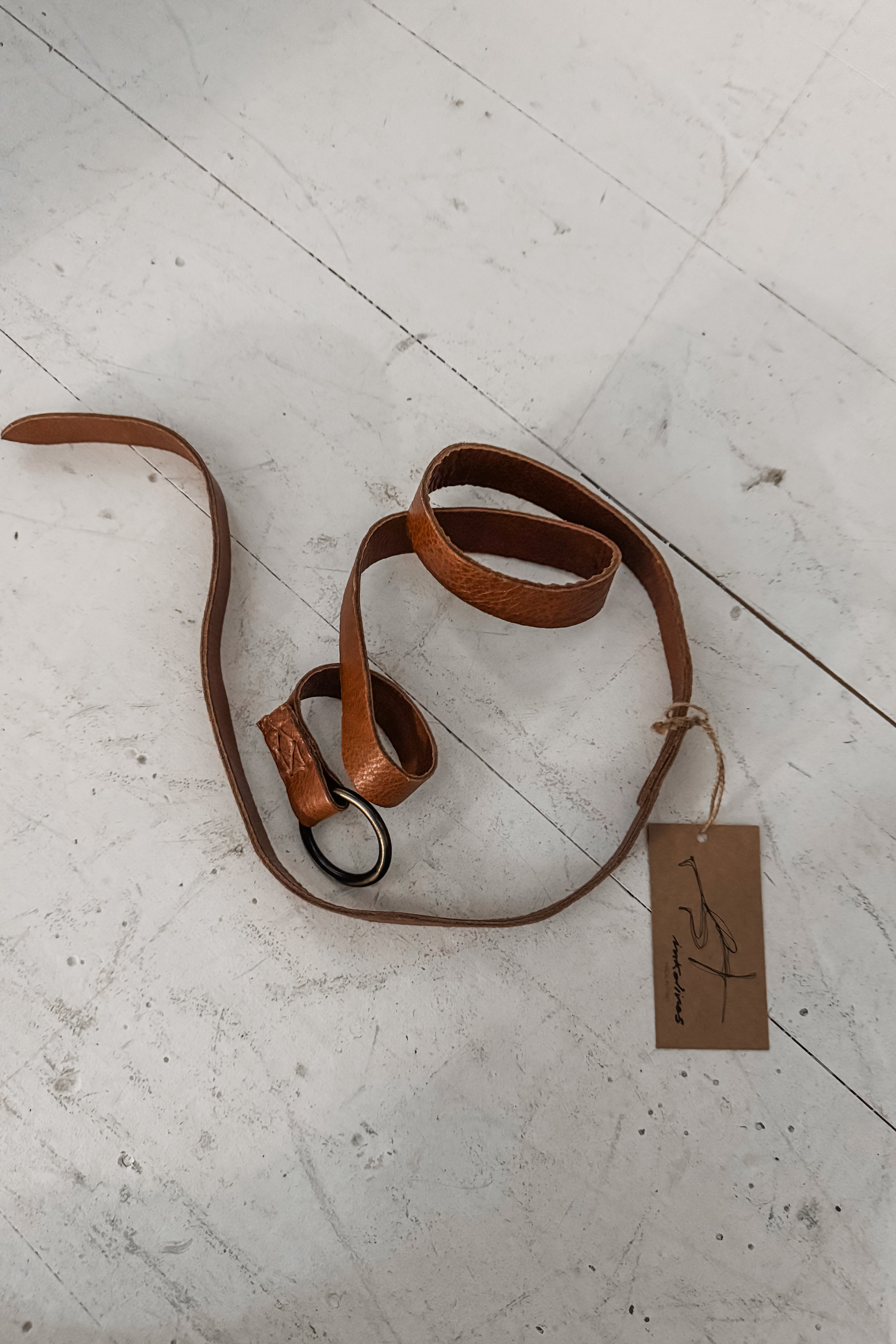Ink Olives | Salice Belt | Tan