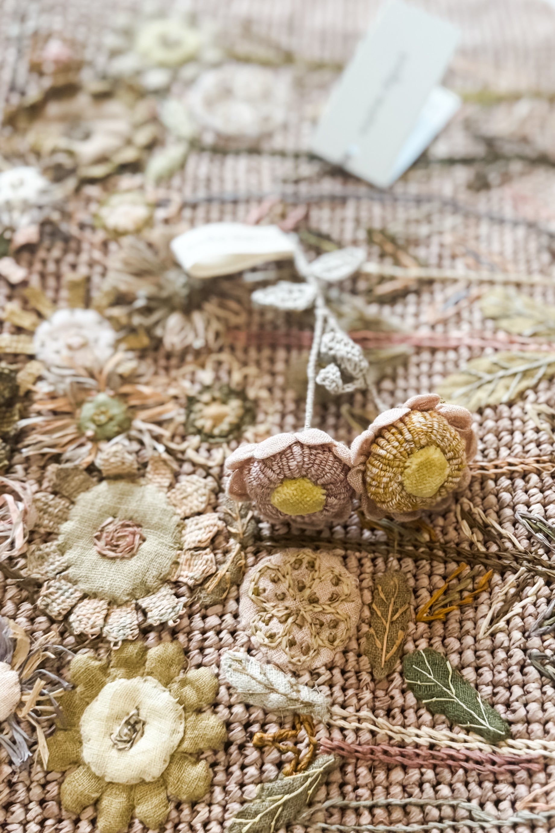 Sophie Digard | Raffia Tote Flowers Stems | Blush