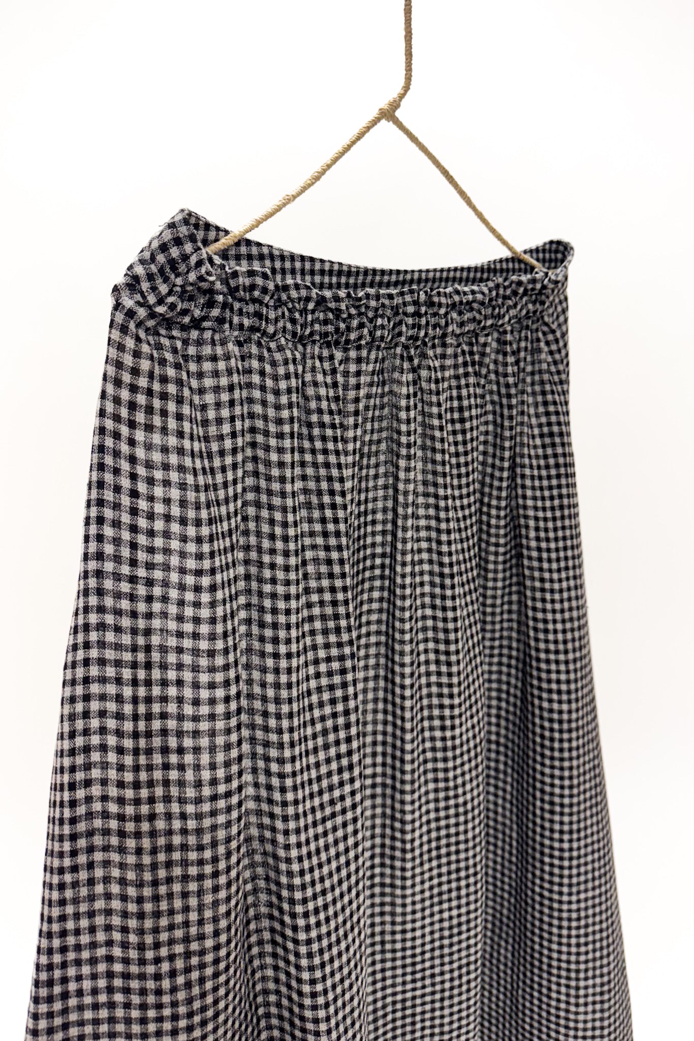 GW | Odette Skirt | Black Check Gauze | S