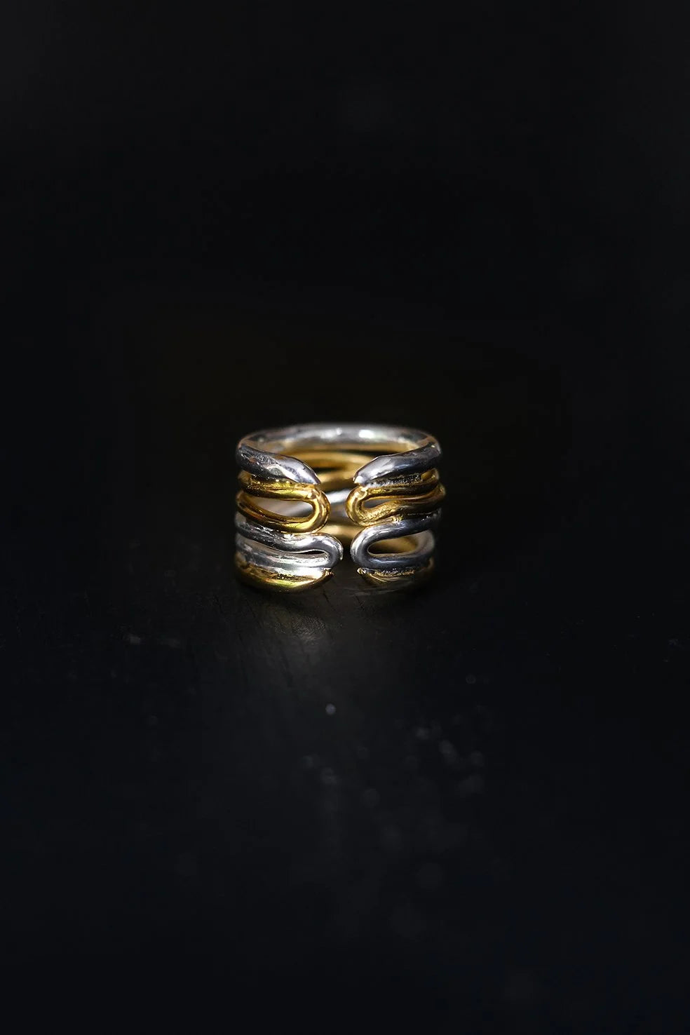 EWA Tribal | Wrap Ring | Silver & Gold