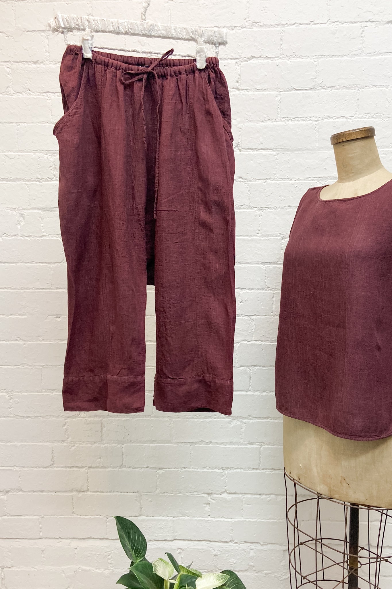 GW | Ginza Pant | Merlot | M