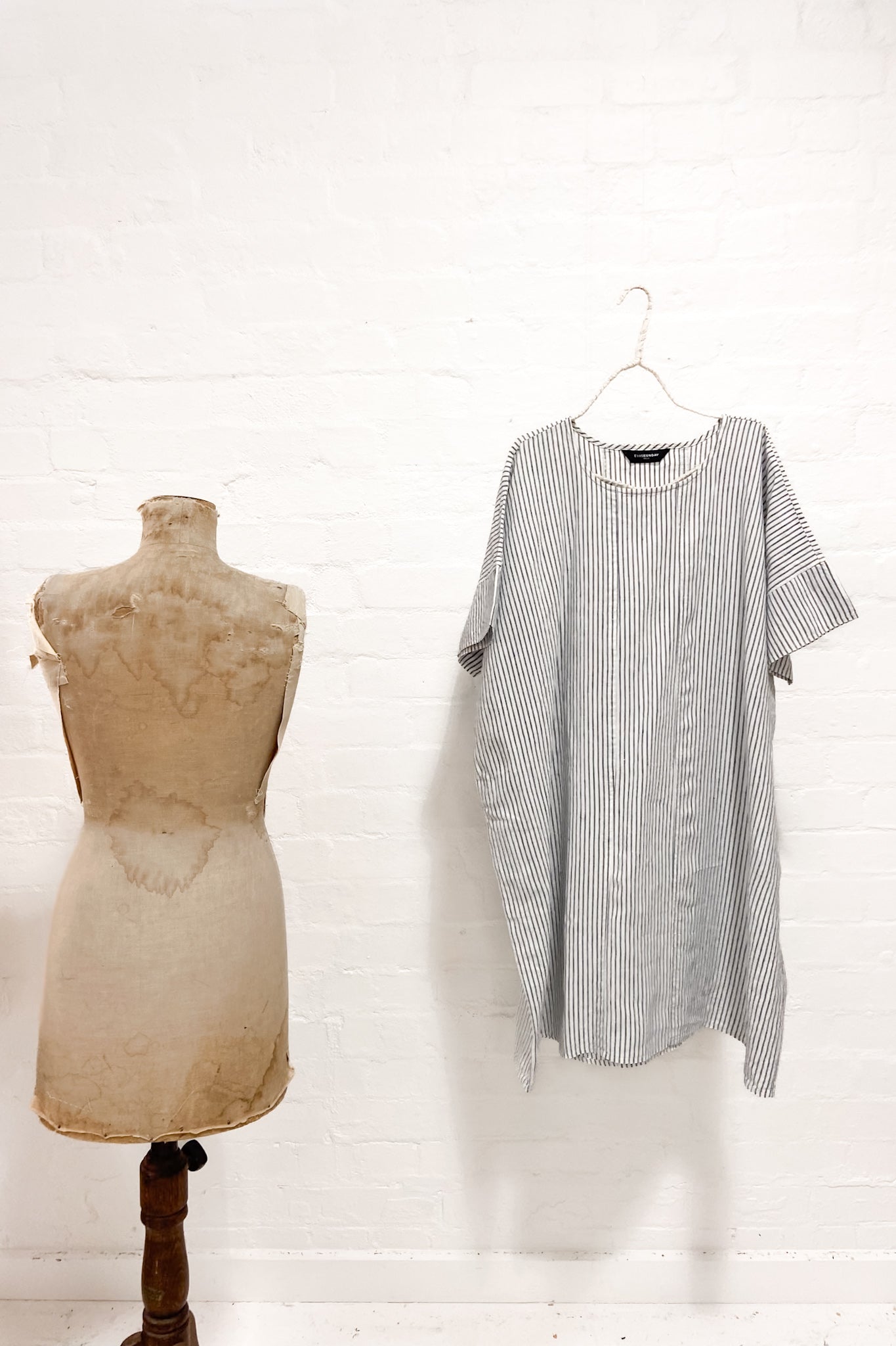 GW | Riley Dress | Bluestone Stripe | XS/S