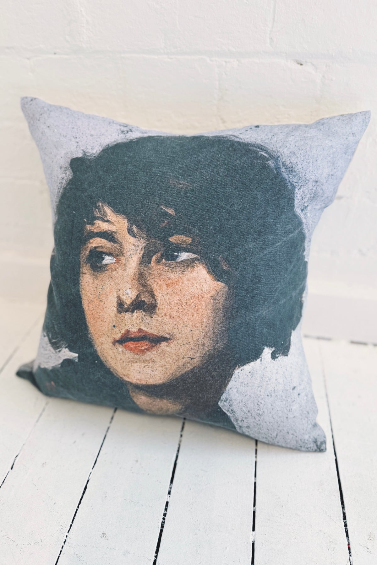 Rabbit Hole | Vintage Print Cushion | Lucinda