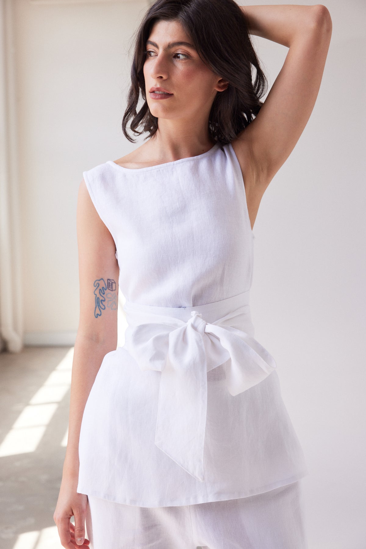Tie Belt | White