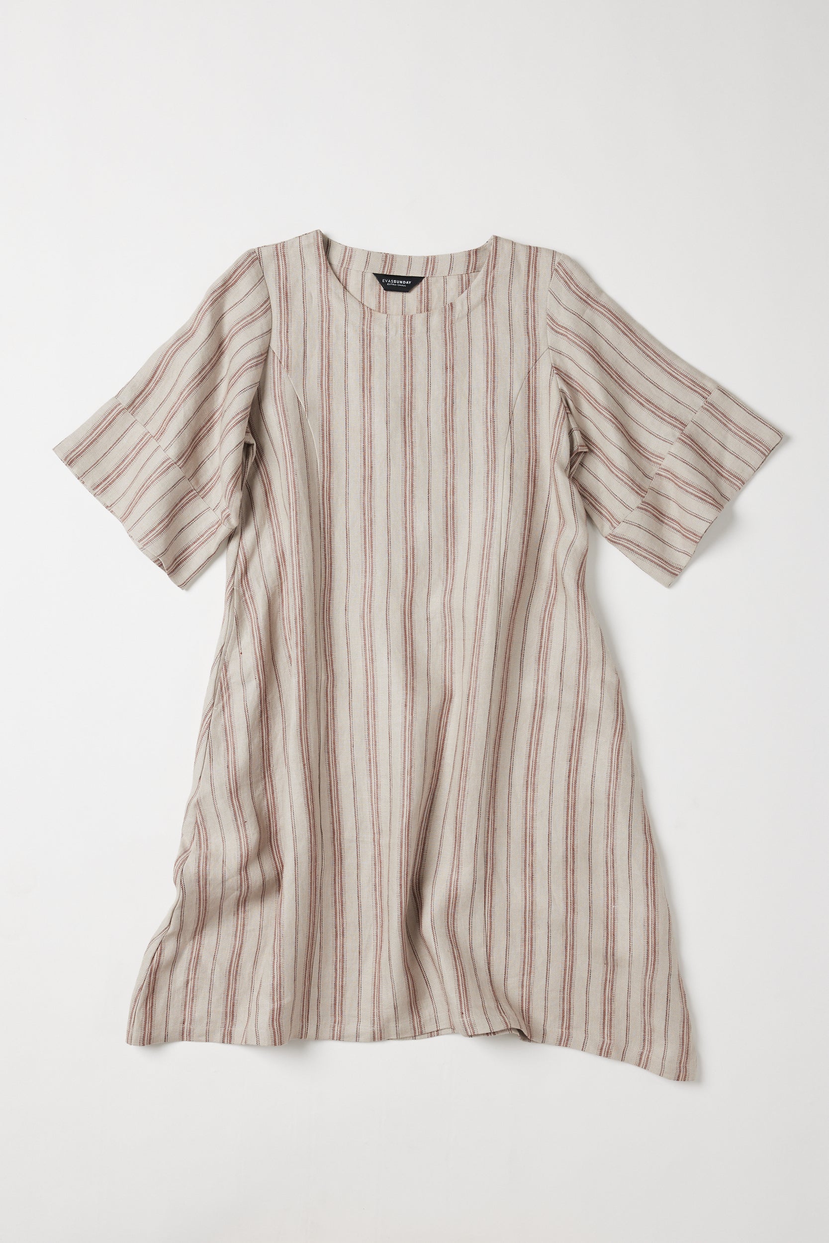 Avery Midi Dress | Brick Stripe