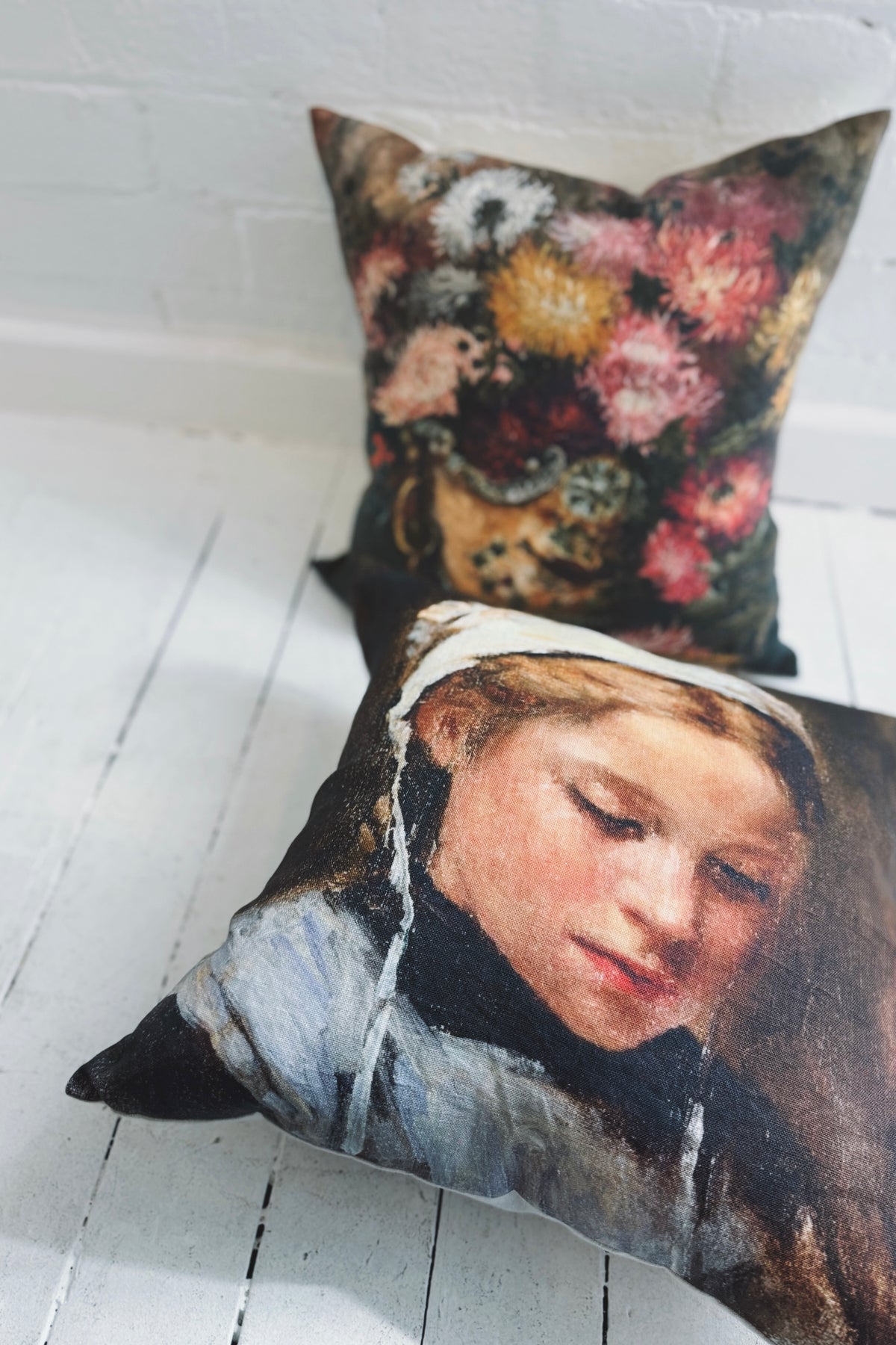 Rabbit Hole | Vintage Print Cushion | Ponder