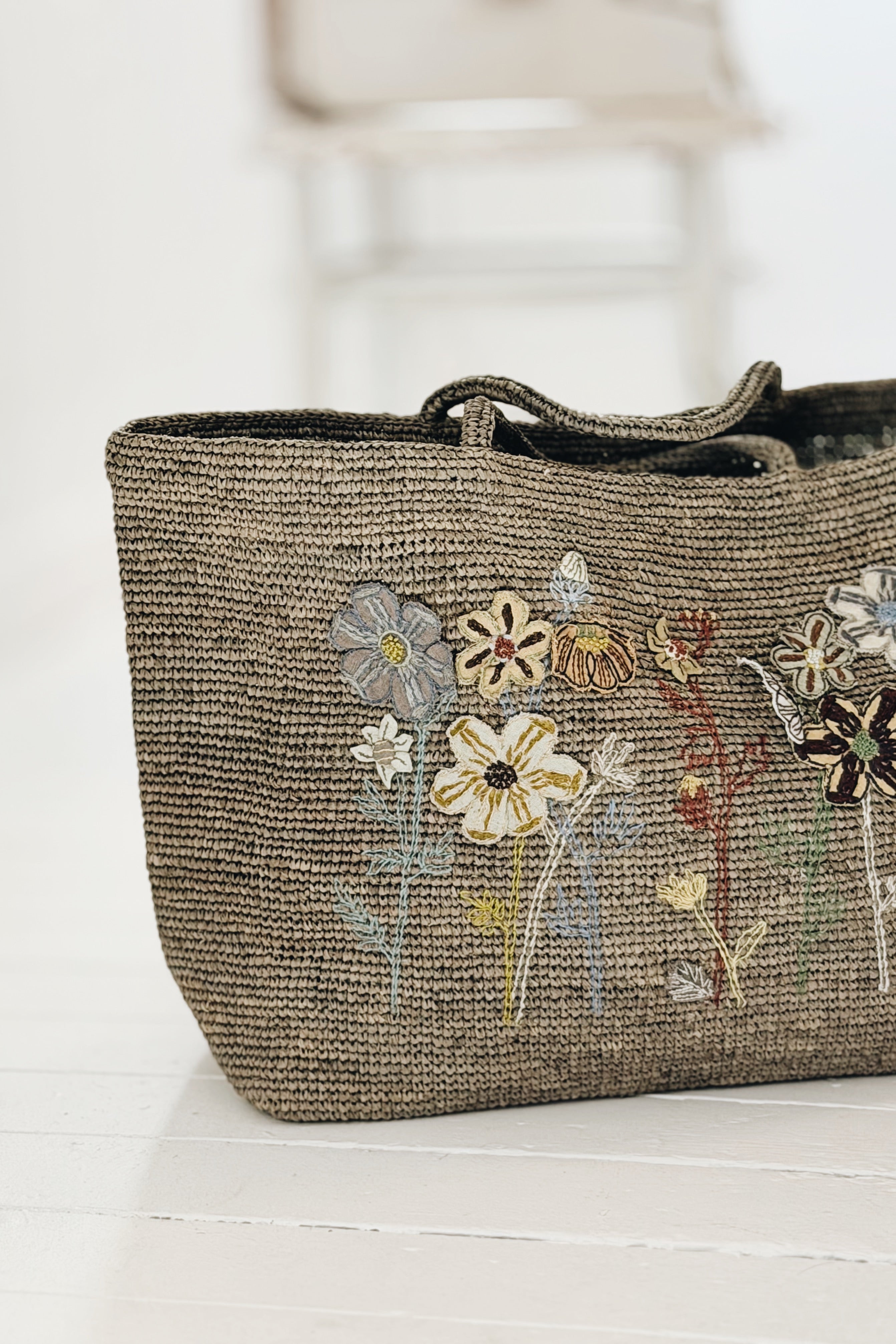 Sophie Digard | Wildflower Raffia Bag | Alice