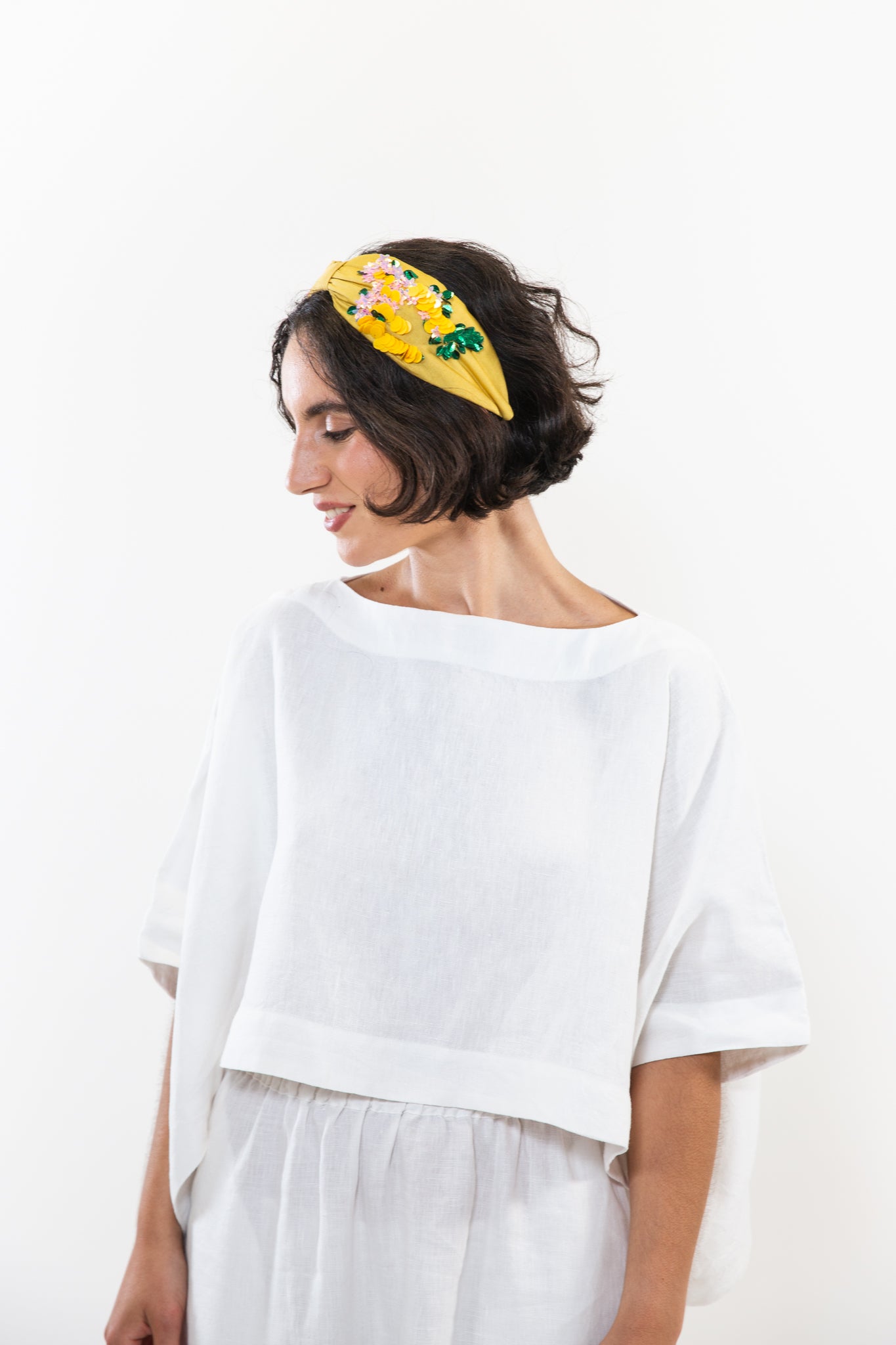 Hard Embroidered Headband | Bebe