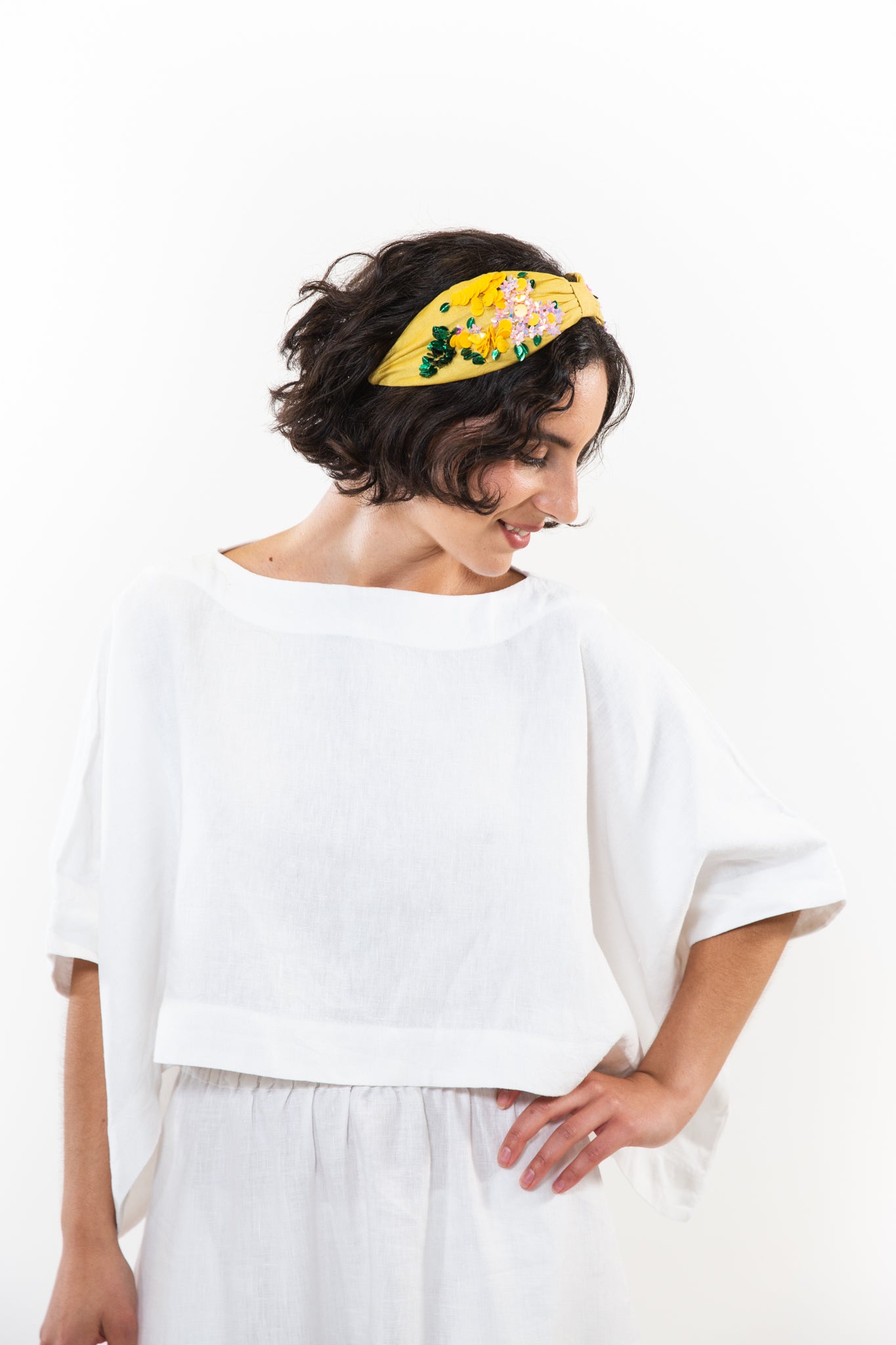 Hard Embroidered Headband | Bebe