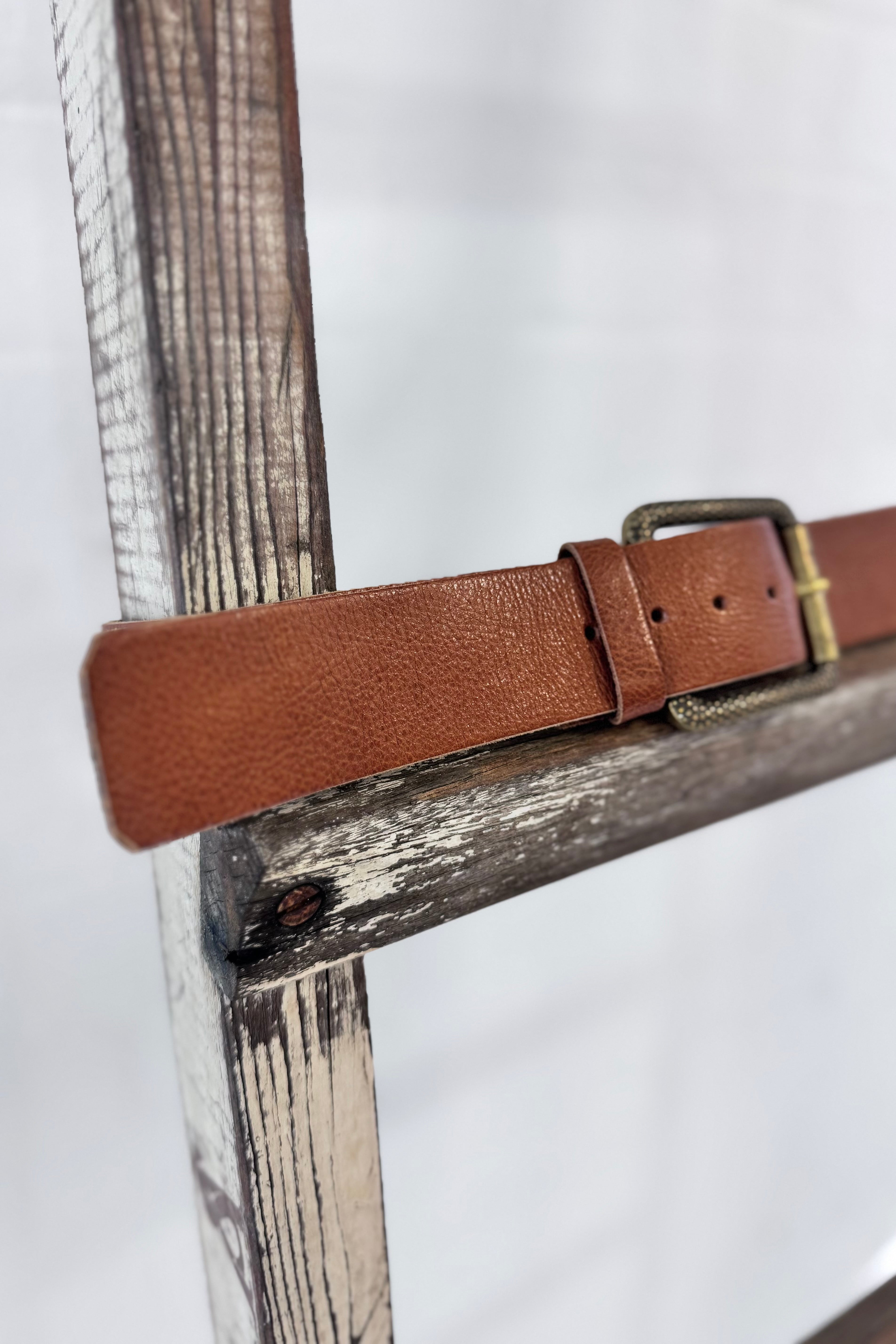 Ink Olives | Acero Belt | Tan