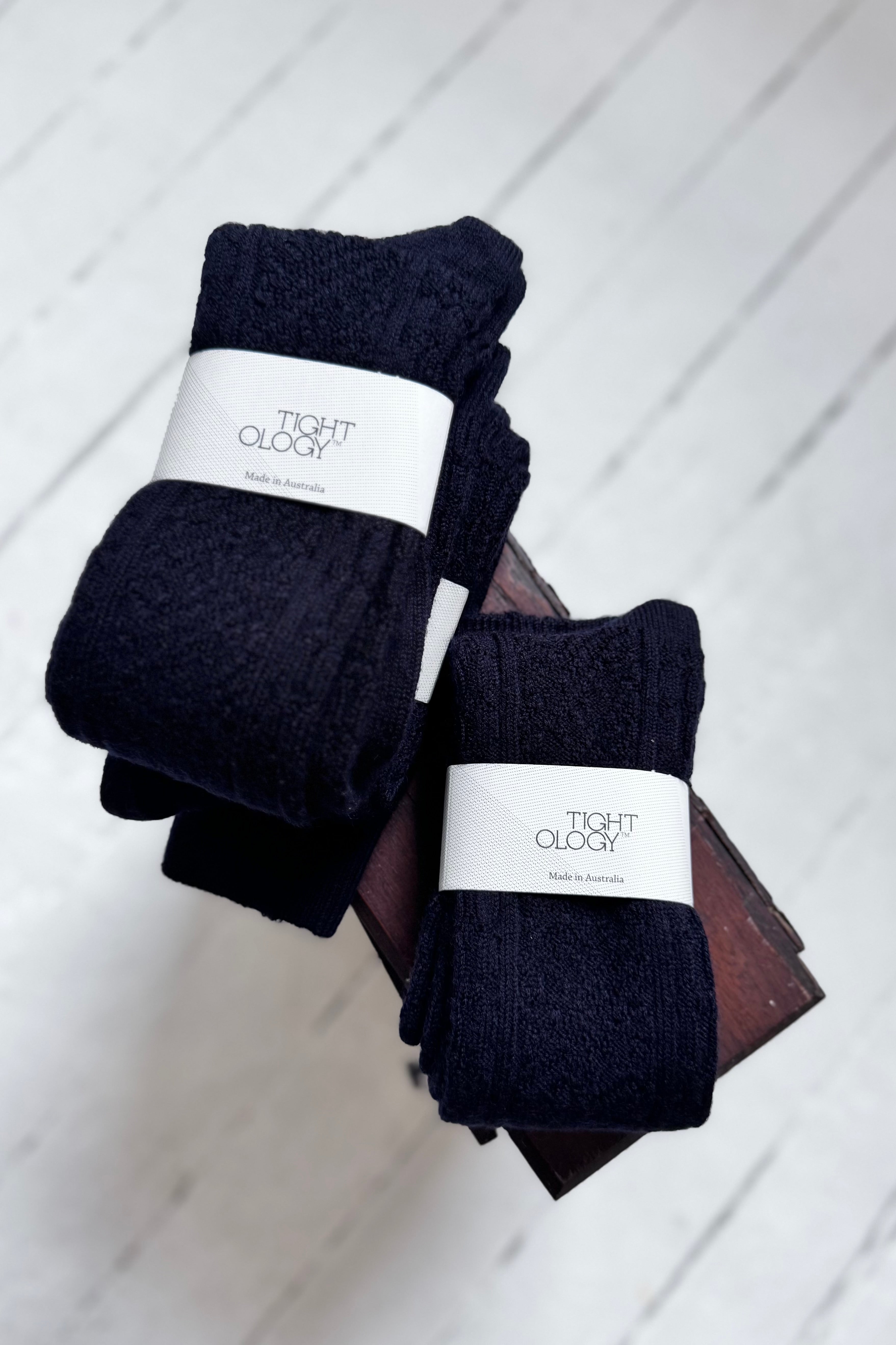 Tightology | Vintage Merino Socks | Midnight