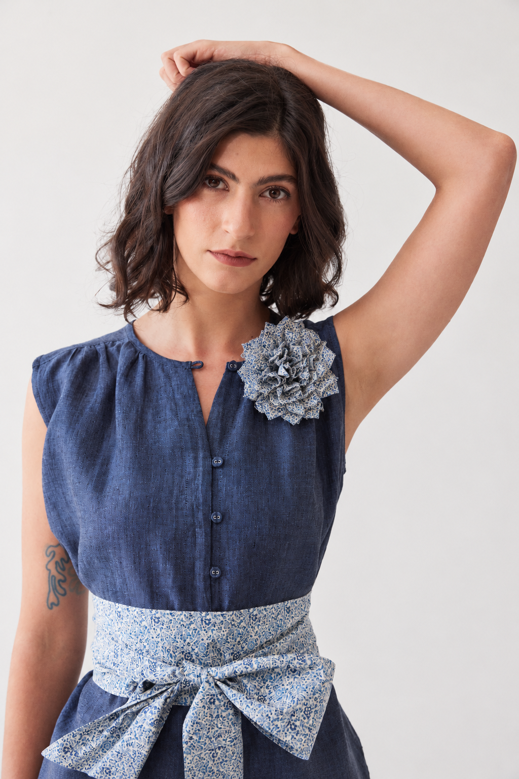 Fabric Flower Brooch | Katie & Millie Liberty