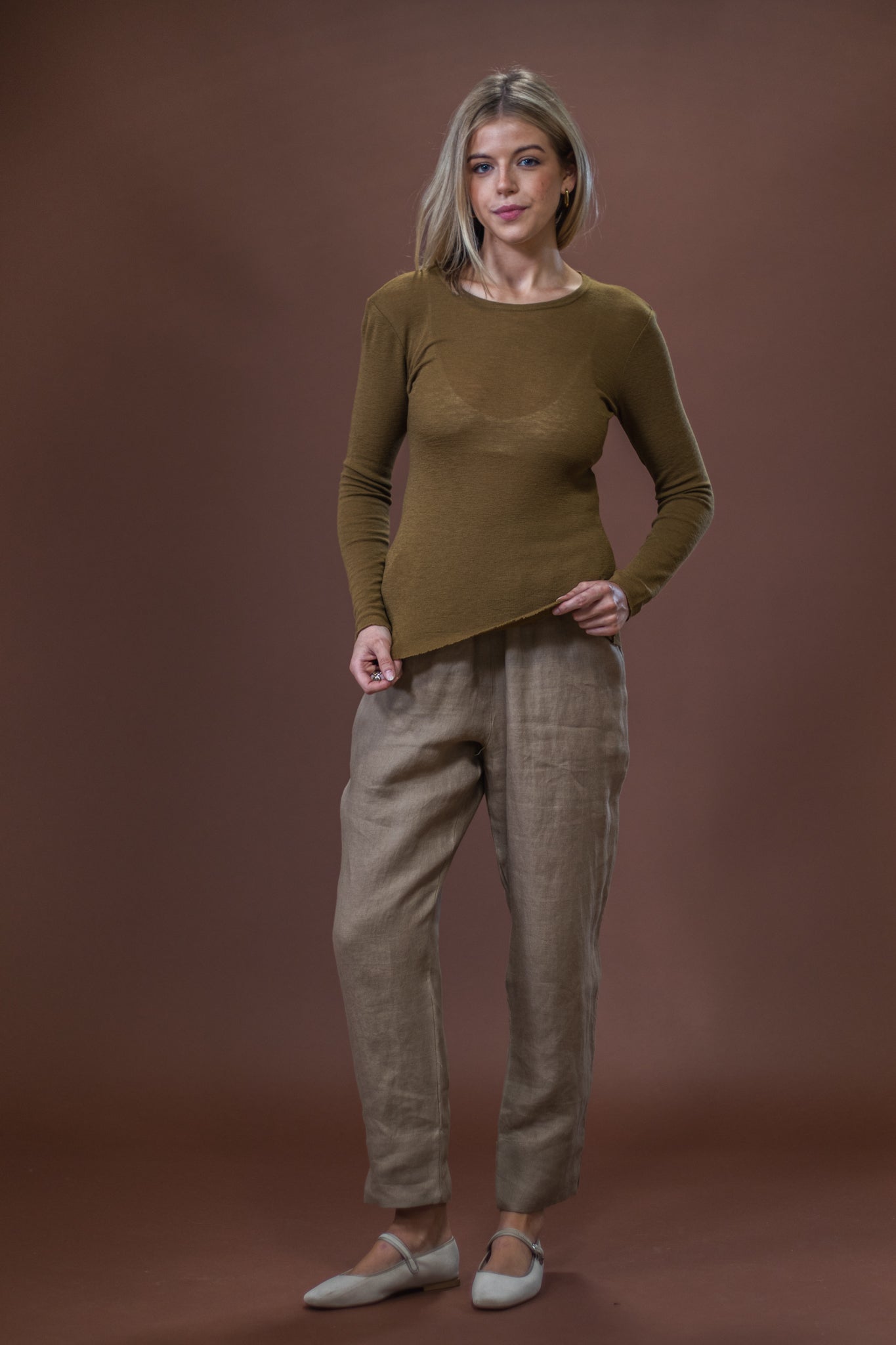 Merino Crew Neck | Bronze