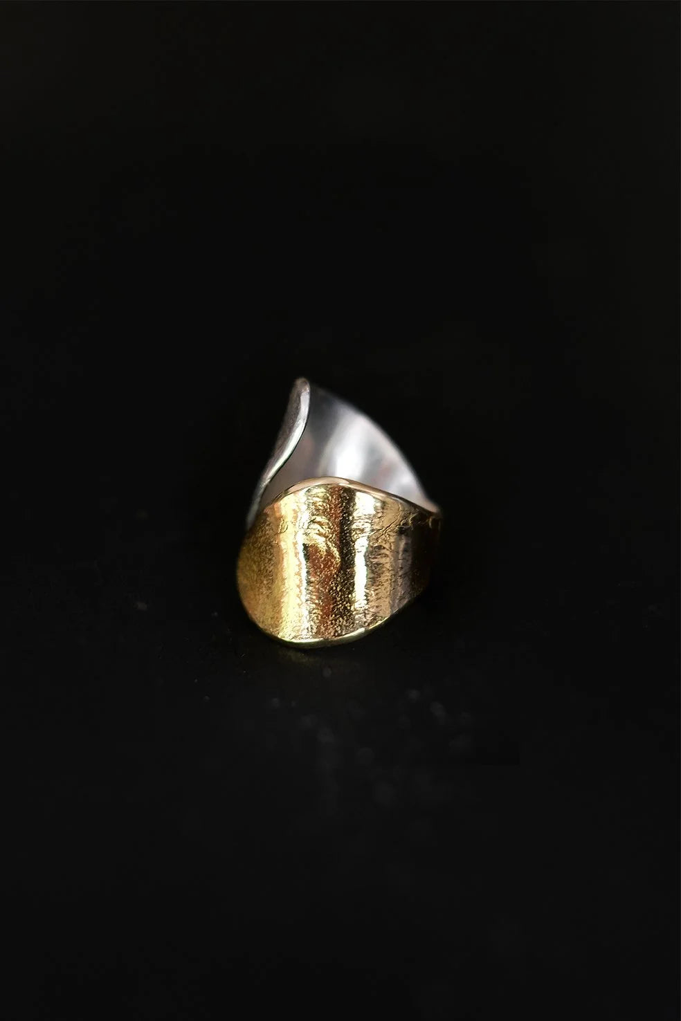 EWA Tribal | Curve Ring | Silver & Gold