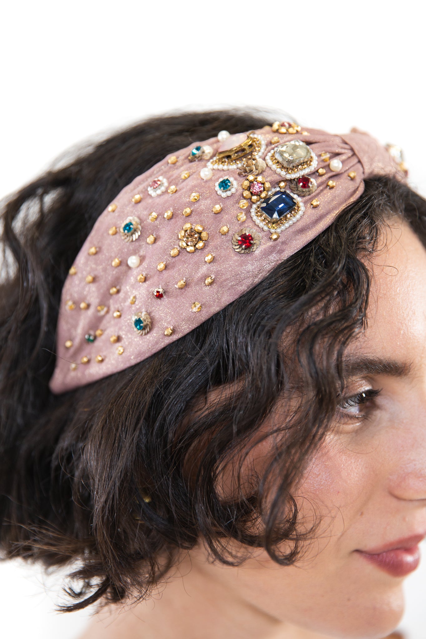 Hard Embroidered Headband | Dana