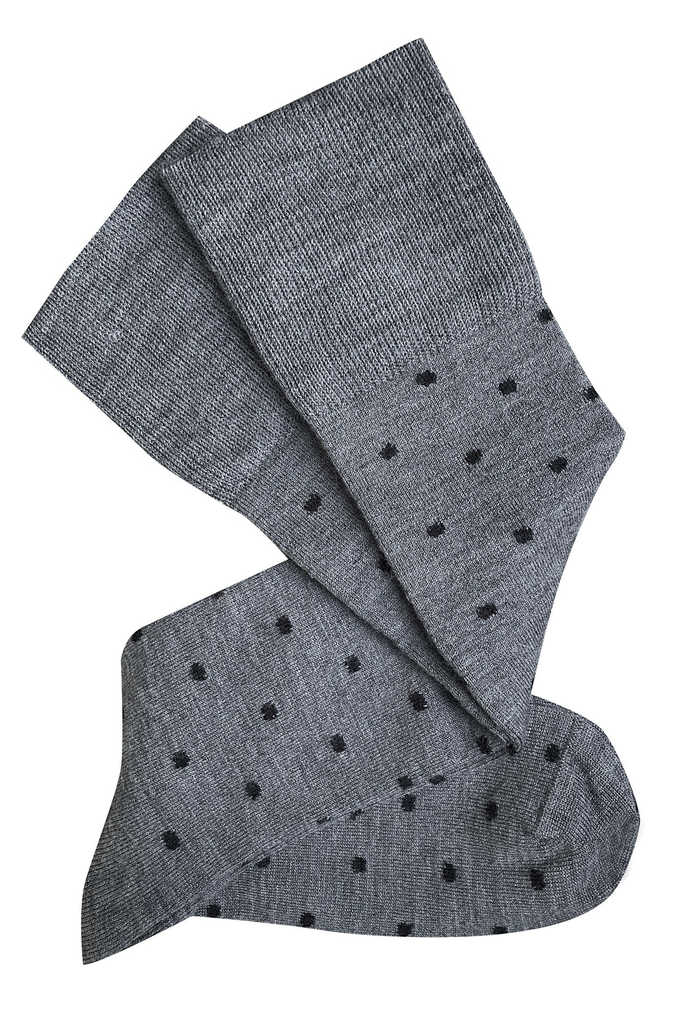 Tightology | Dotty Grey Merino Wool Socks