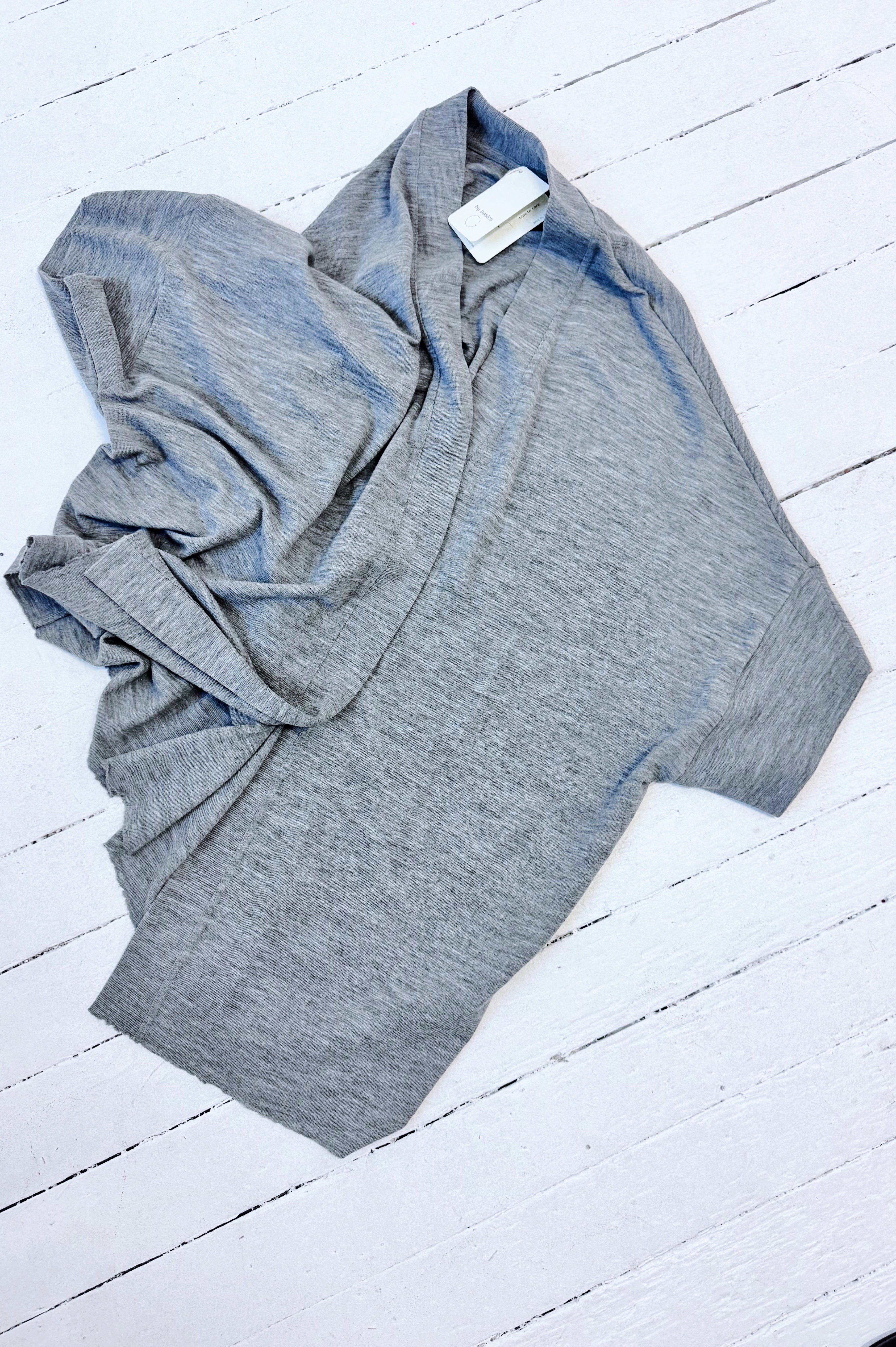 Merino Cardigan | Steel Grey