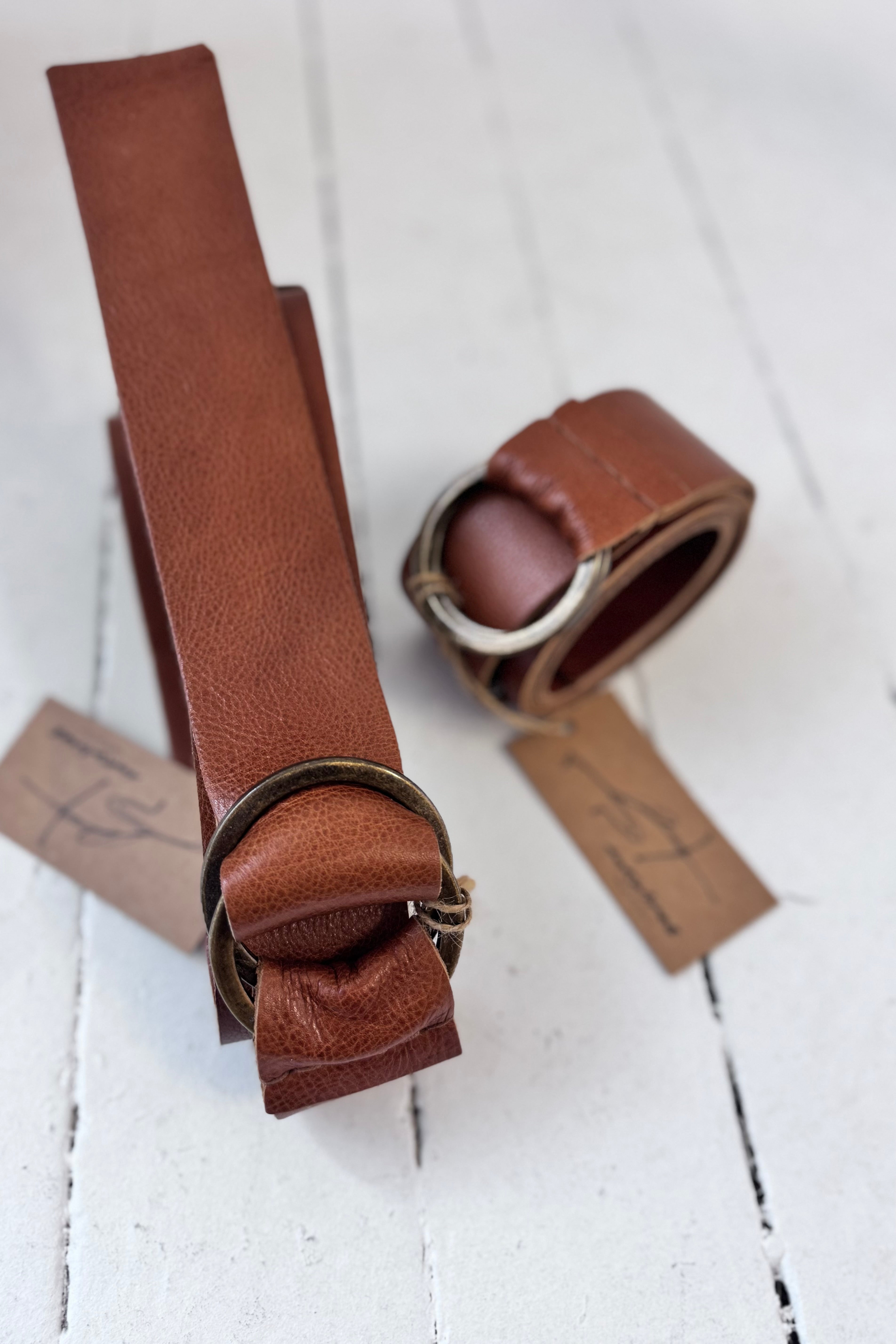 Ink Olives | Leccio Belt | Tan