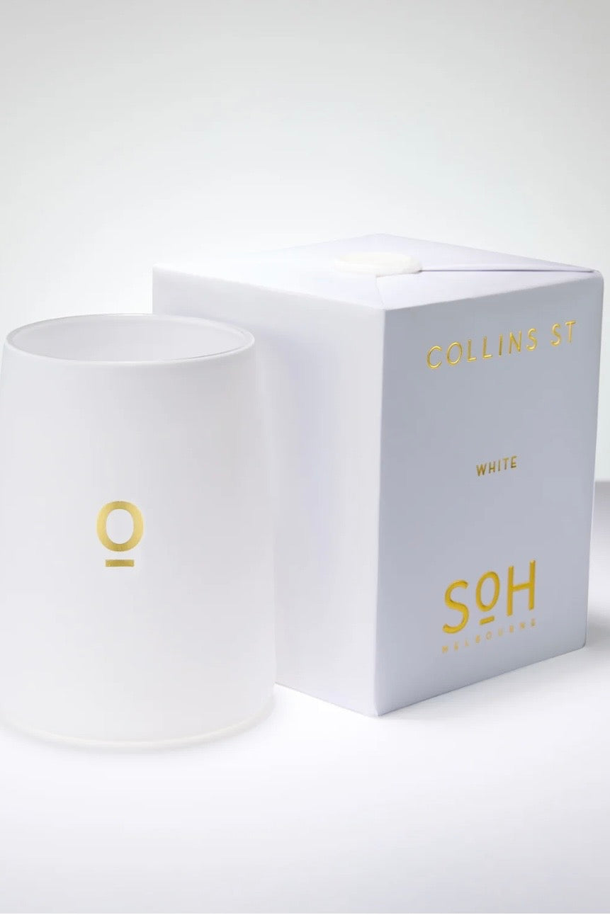 SOH Melbourne | White Candle | Collins St