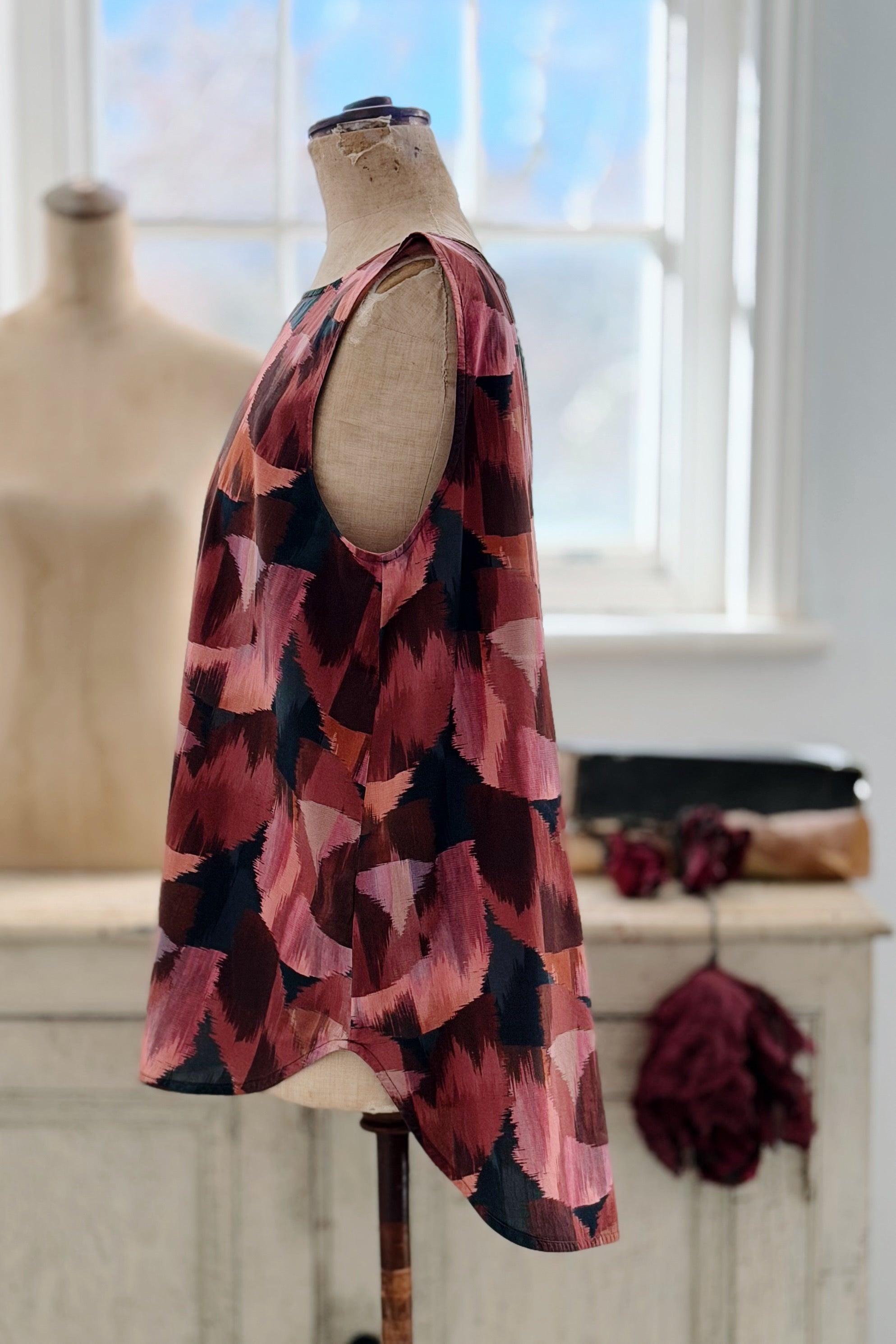 GW | Winnie Top | Liberty Ikat Tulip | M