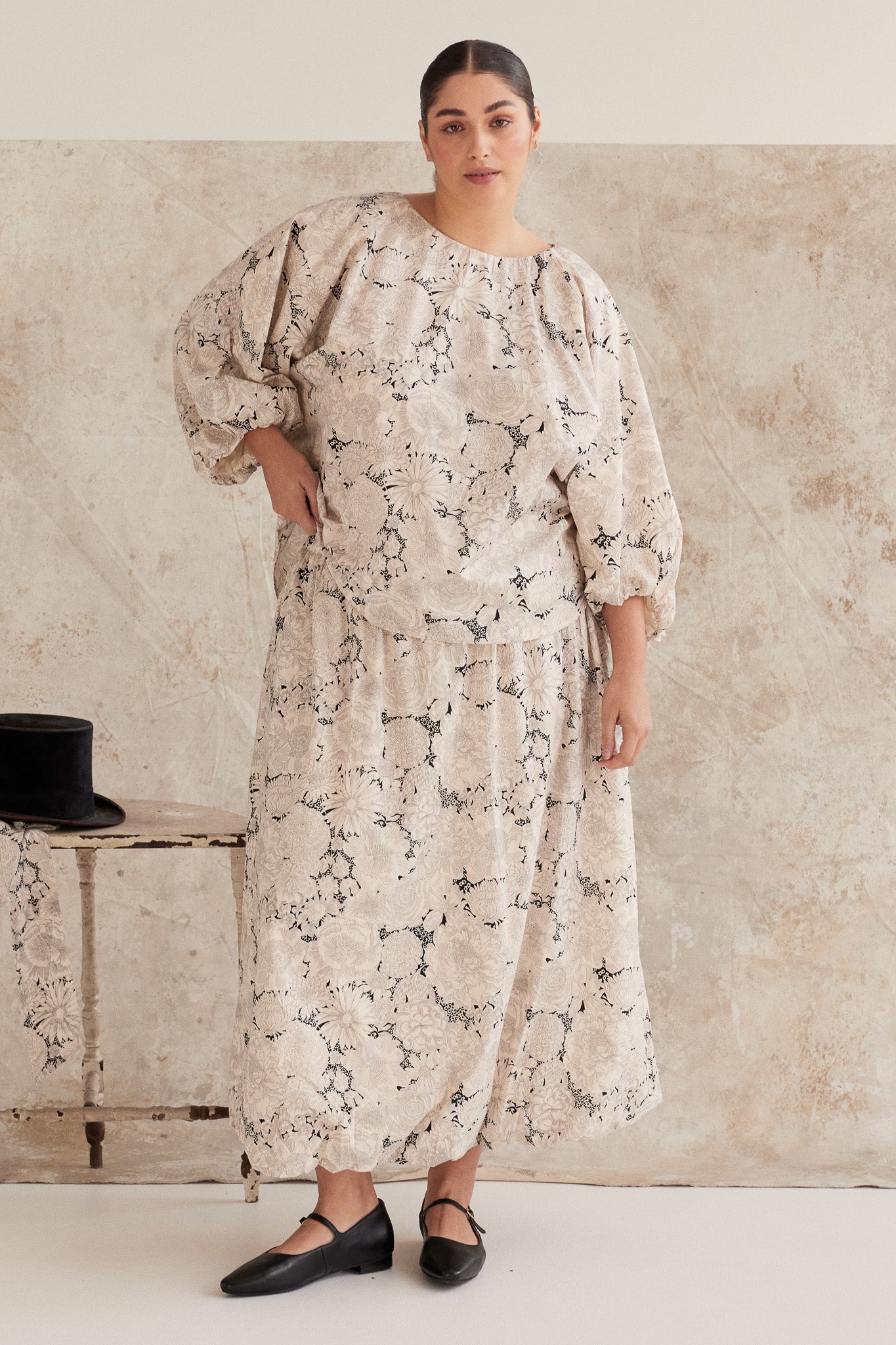 Antonette Puff Sleeve Top | English Bloom Liberty