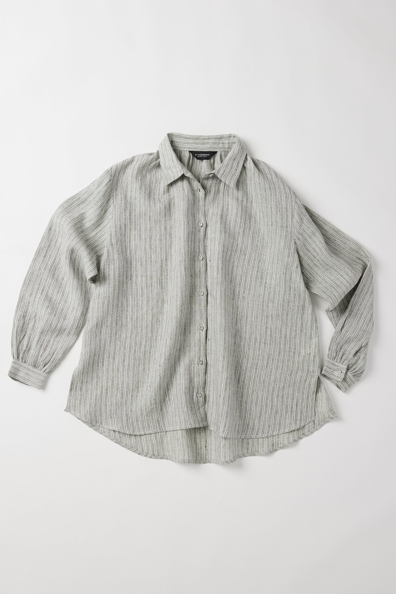 Cohen Button Through Shirt | Stippling Stripe