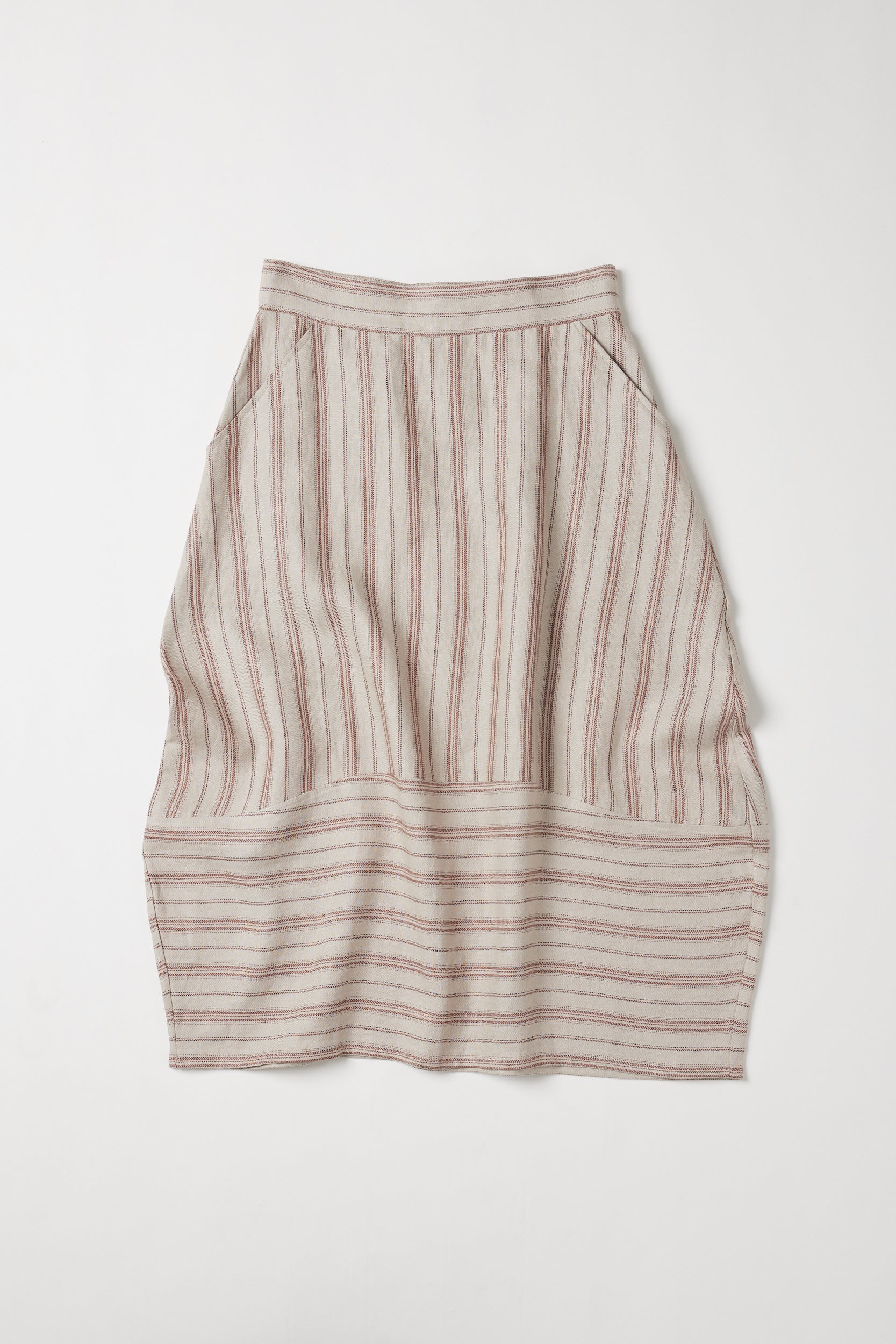 Eadie Statement Skirt | Brick Stripe