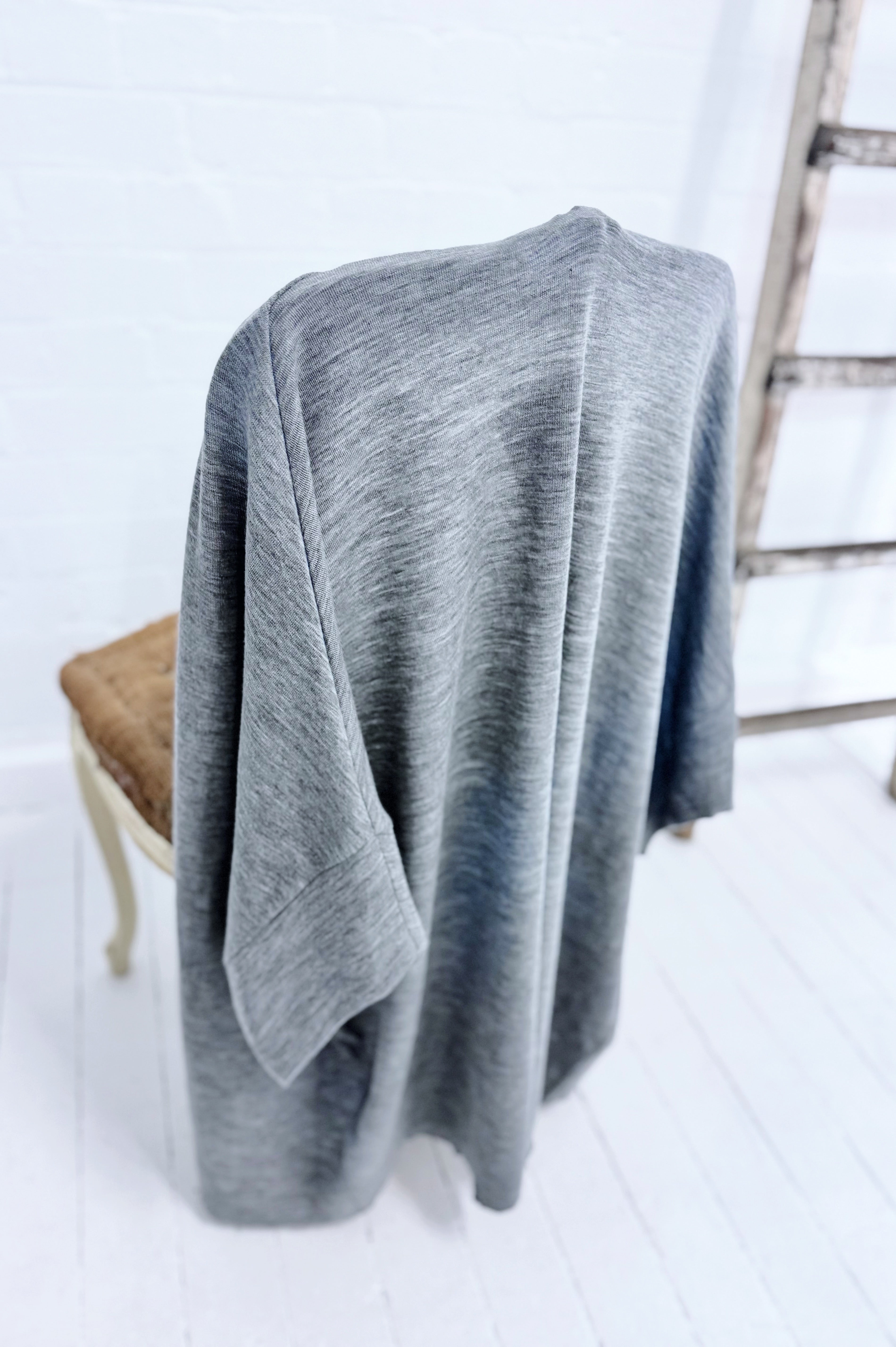 Merino Cardigan | Steel Grey