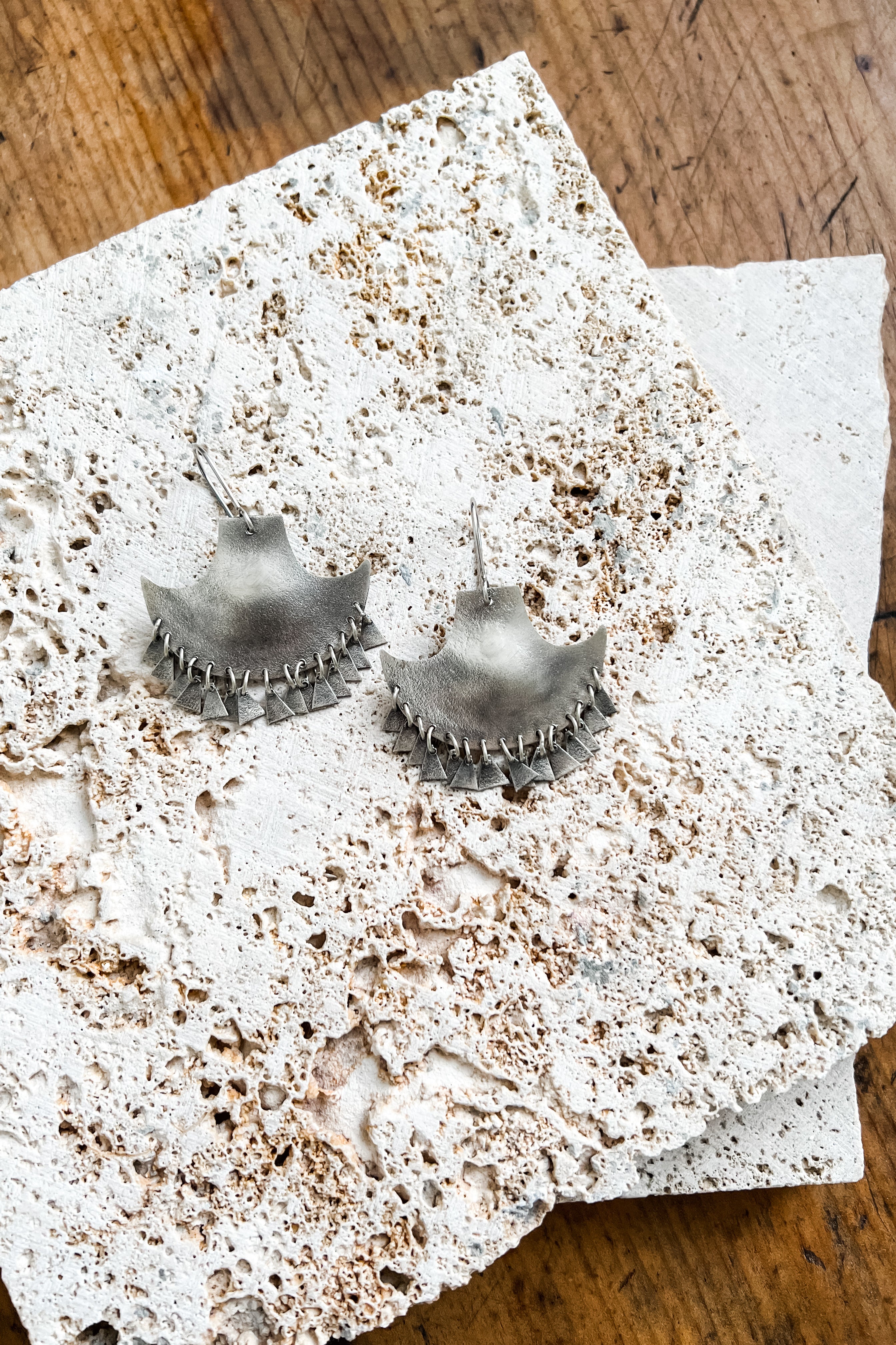 EWA Tribal | Boho Earrings | Silver