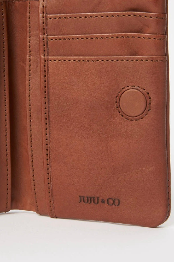 JuJu & Co | Small Capri Wallet | Cognac