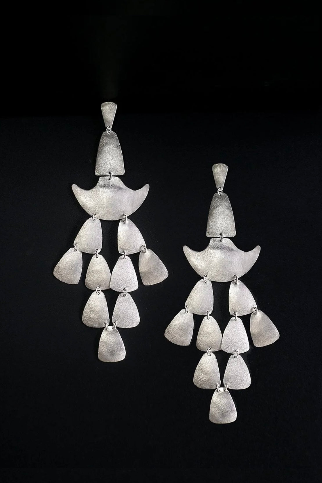 EWA Tribal | Luxe Es' Ala Earrings | Silver