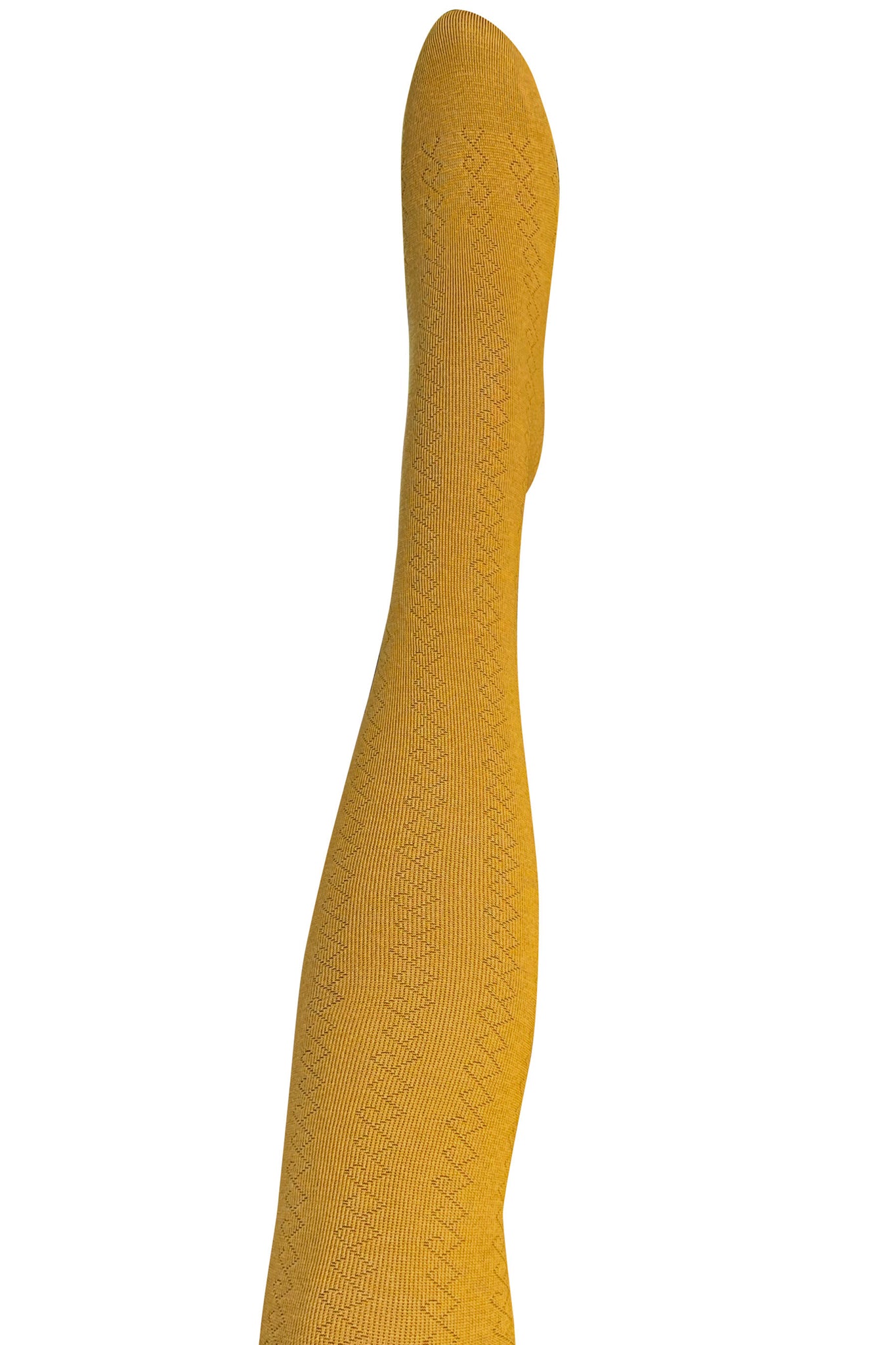 Tightology | Geo Ochre Merino Wool Tights