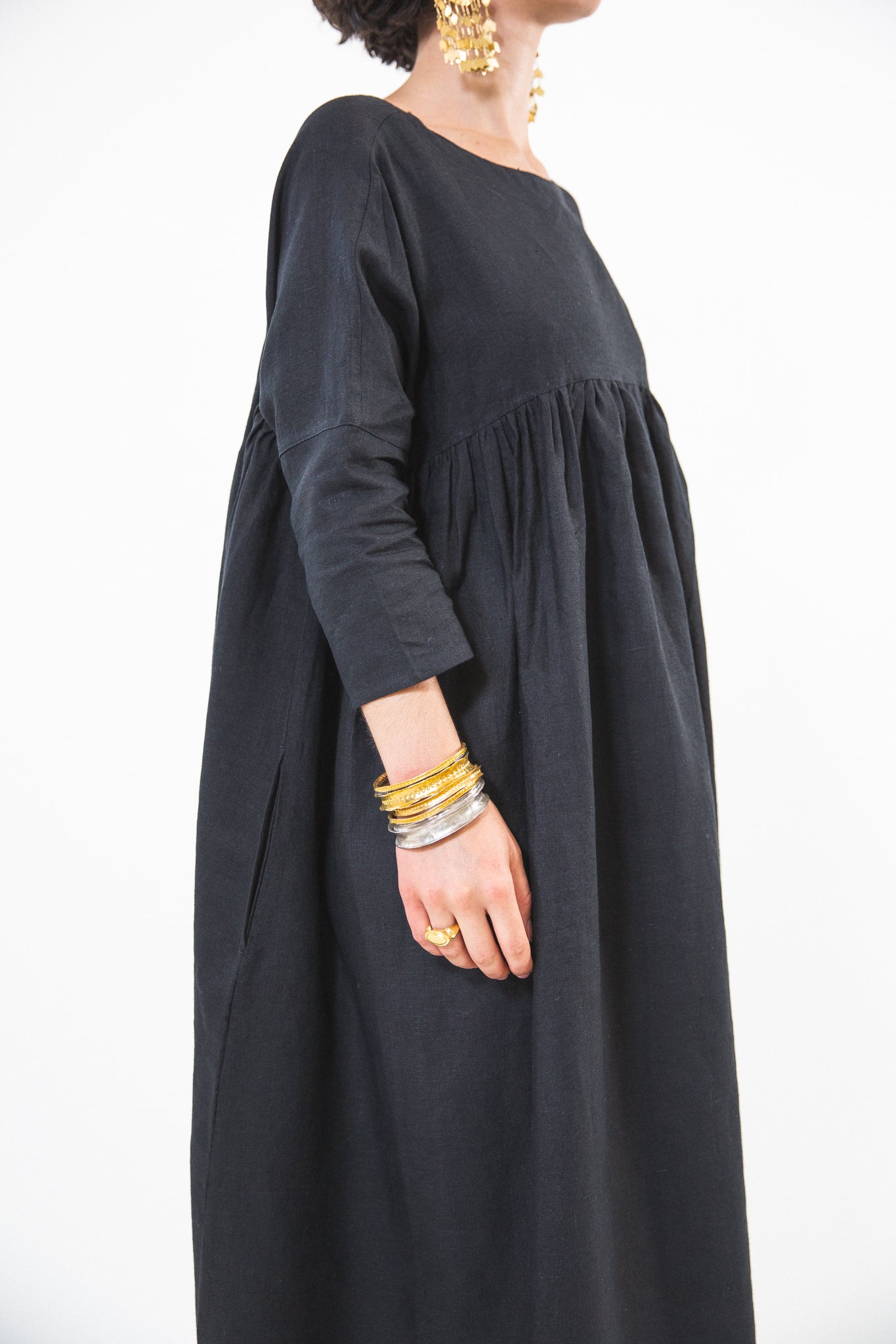 EWA Tribal | Dot Motif Stacking Bracelet | Gold & Silver