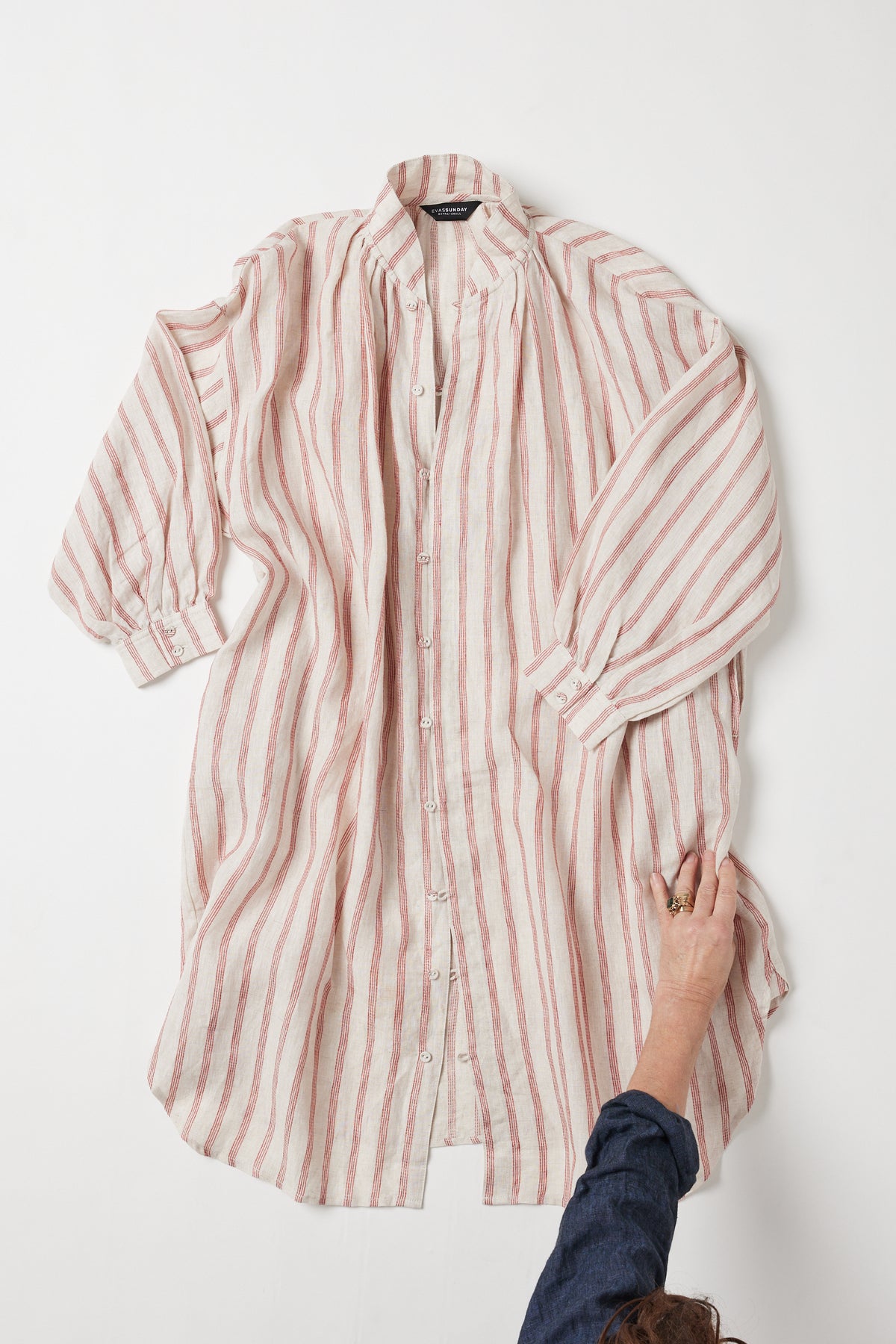 Harper Shirt Dress | Burnt Sienna Stripe