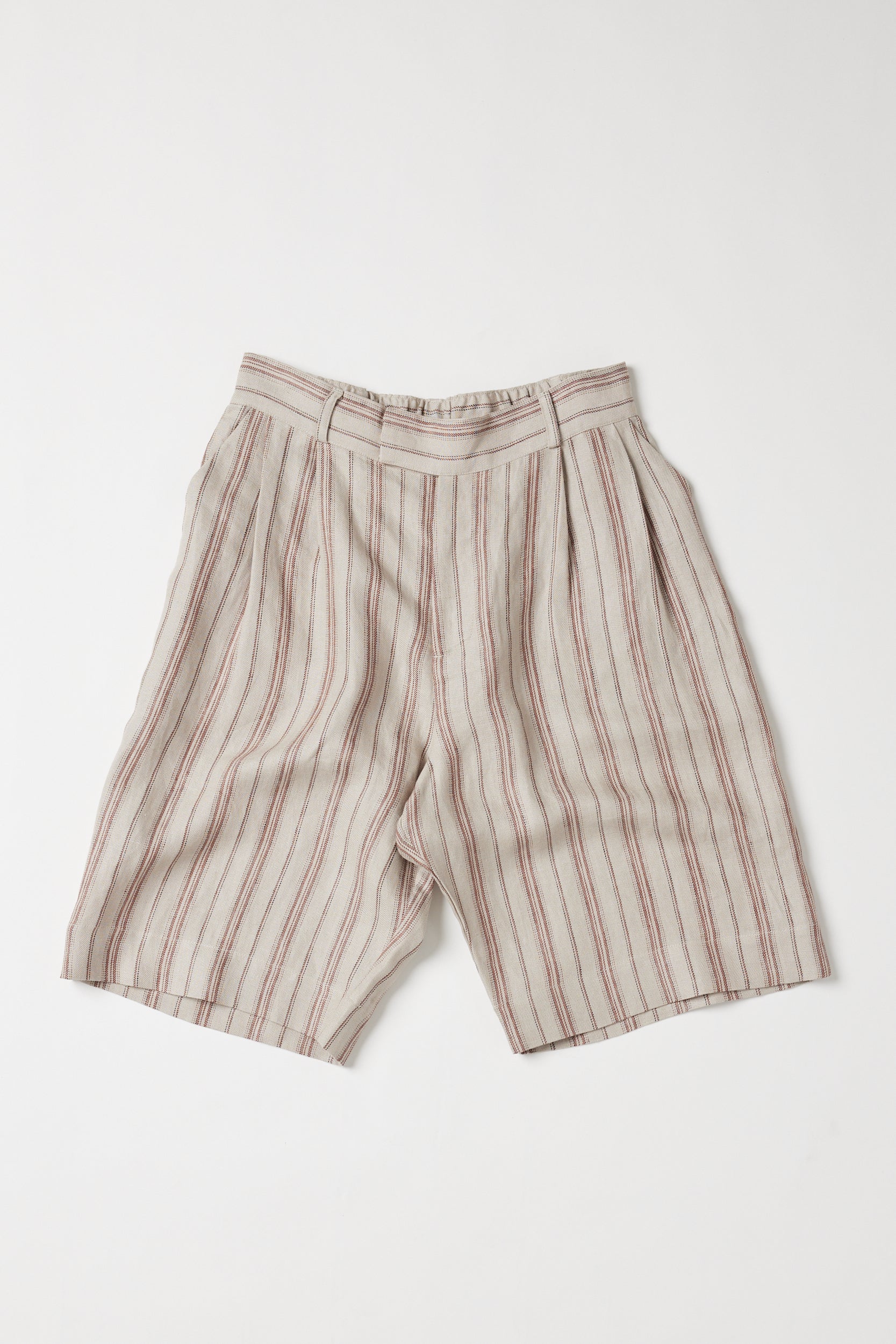Hendric Tailored Shorts | Brick Stripe