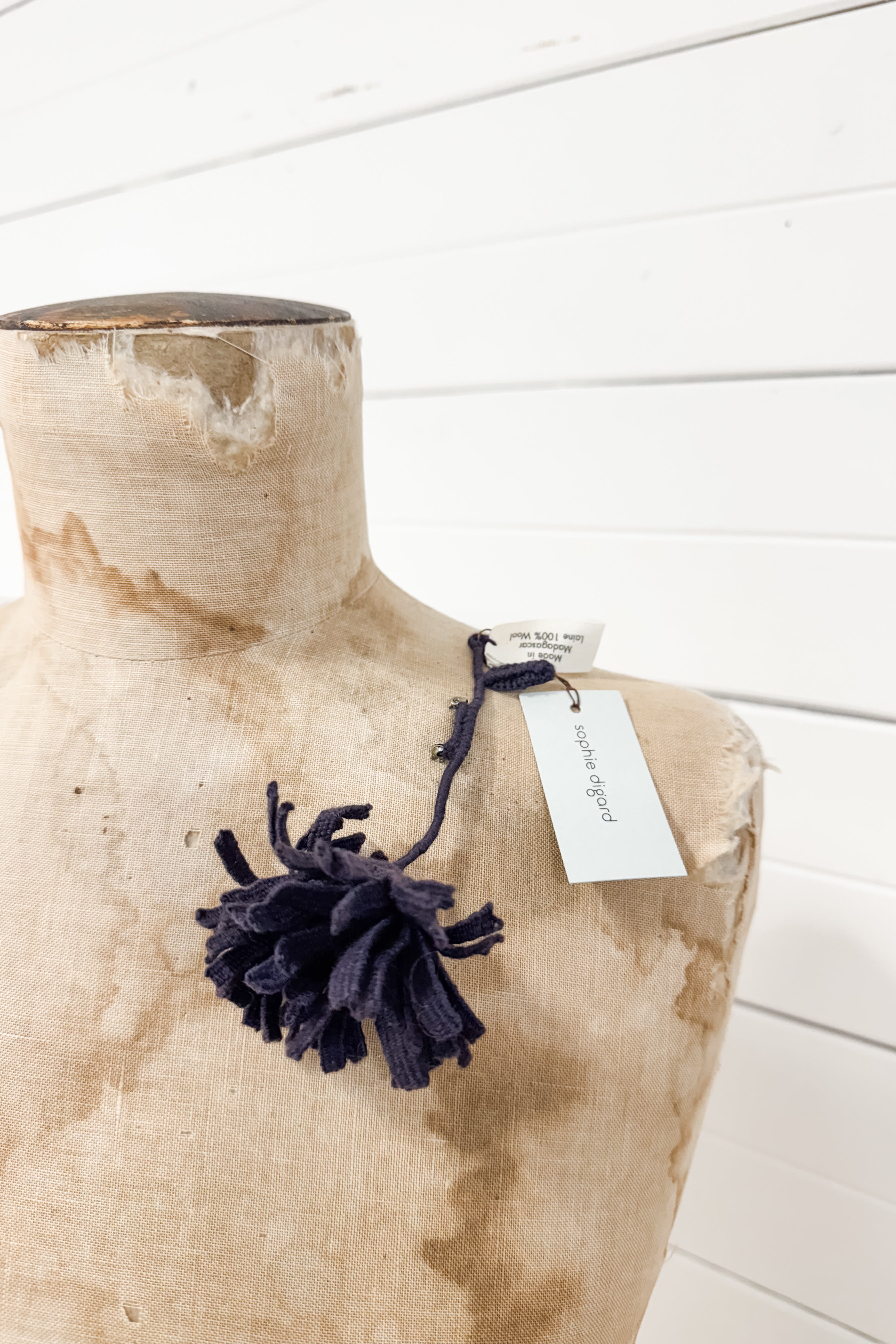 Sophie Digard | Frond Brooch | Aubergine